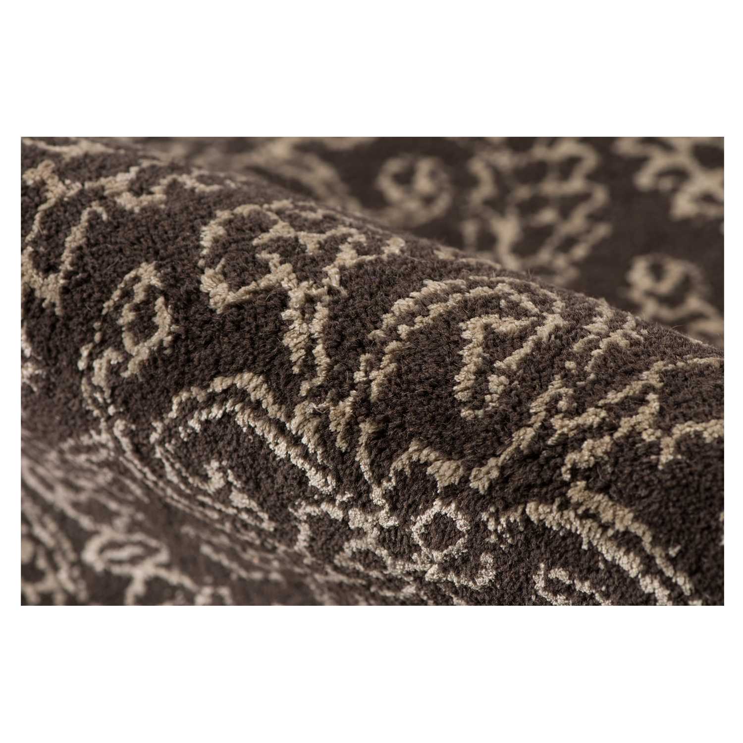 8" X11" X 0.5" Gray  Wool Area Rug