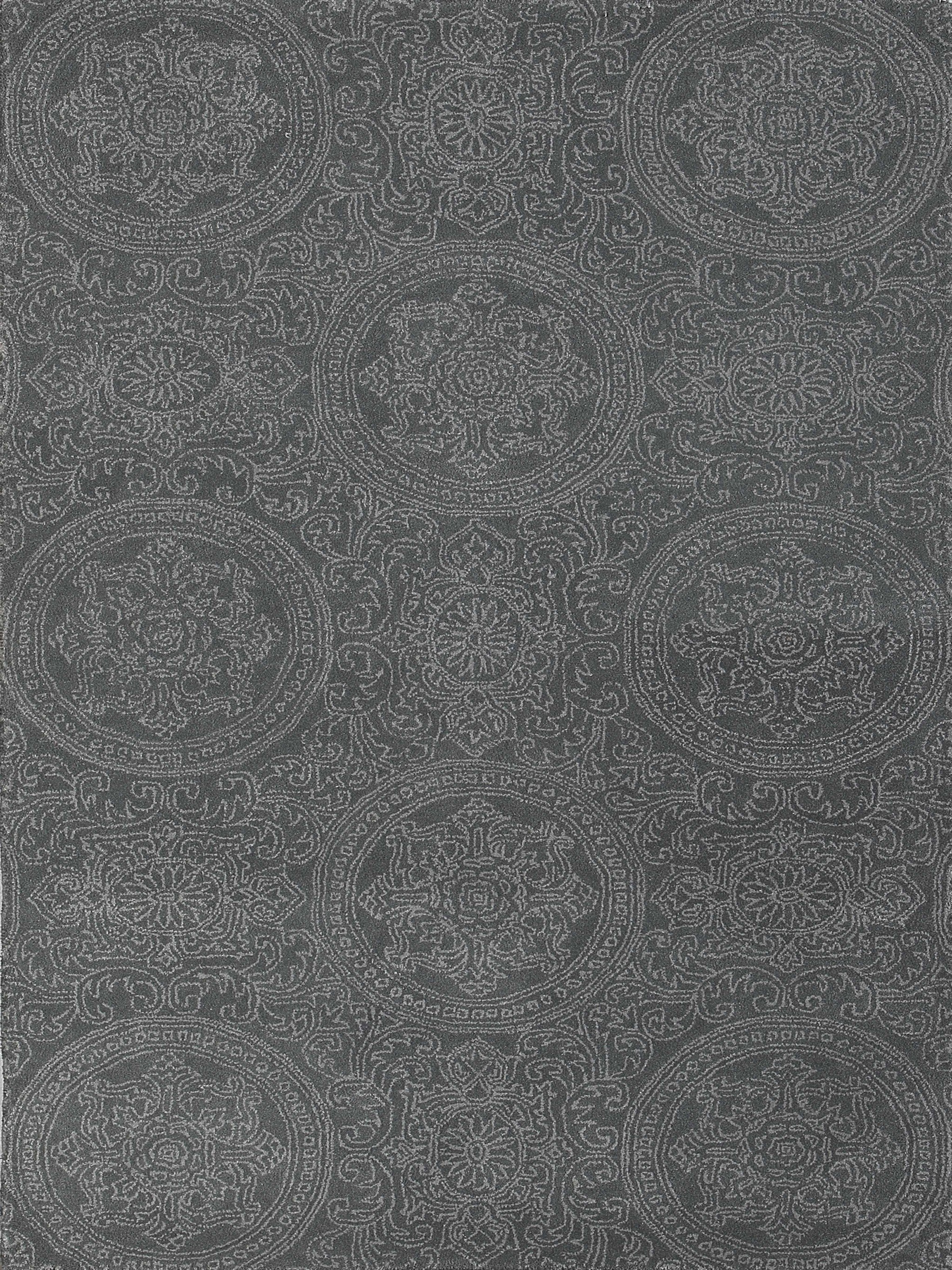 8" X10" X 0.5" Blue  Wool Area Rug