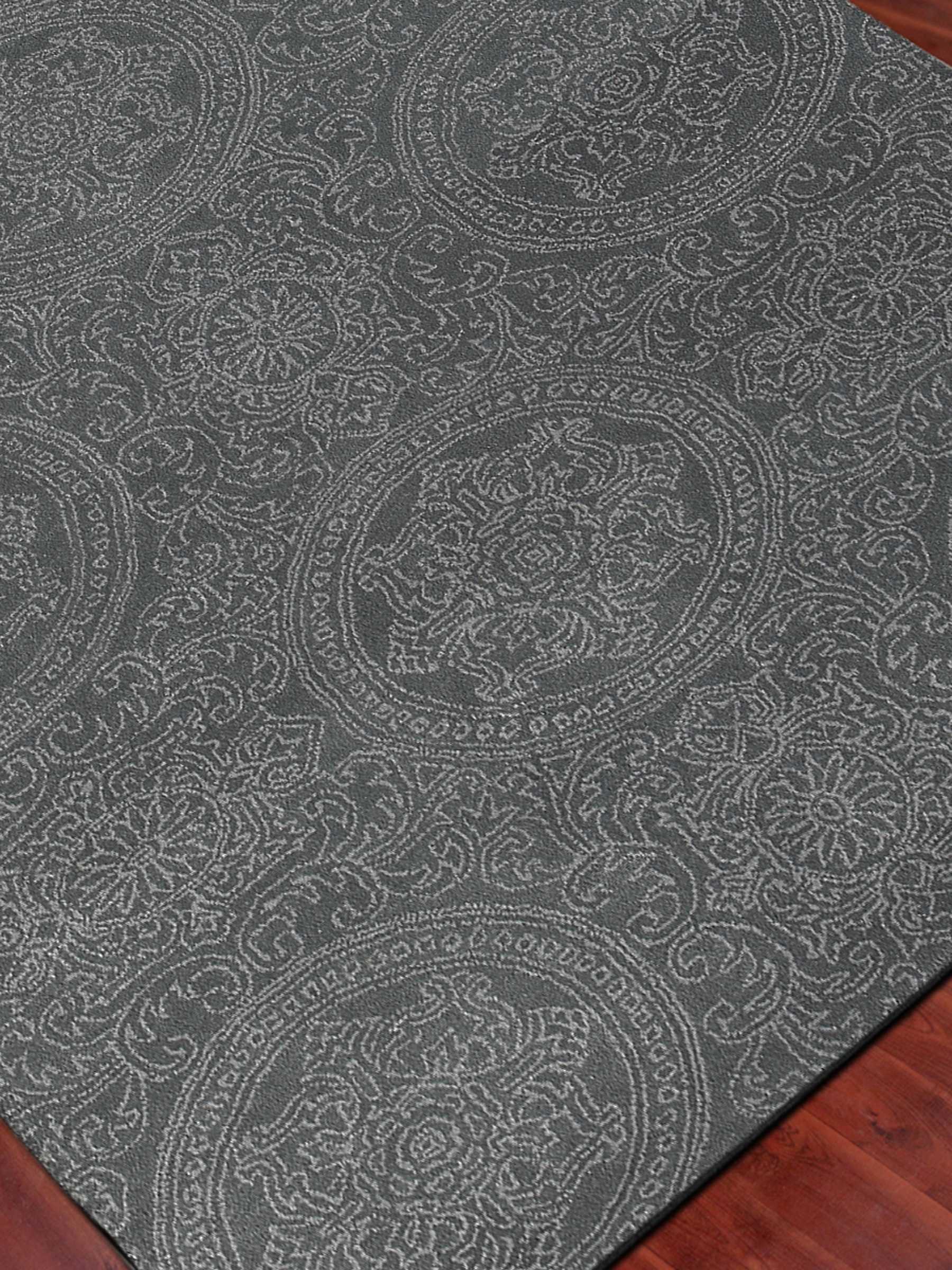 8" X10" X 0.5" Blue  Wool Area Rug