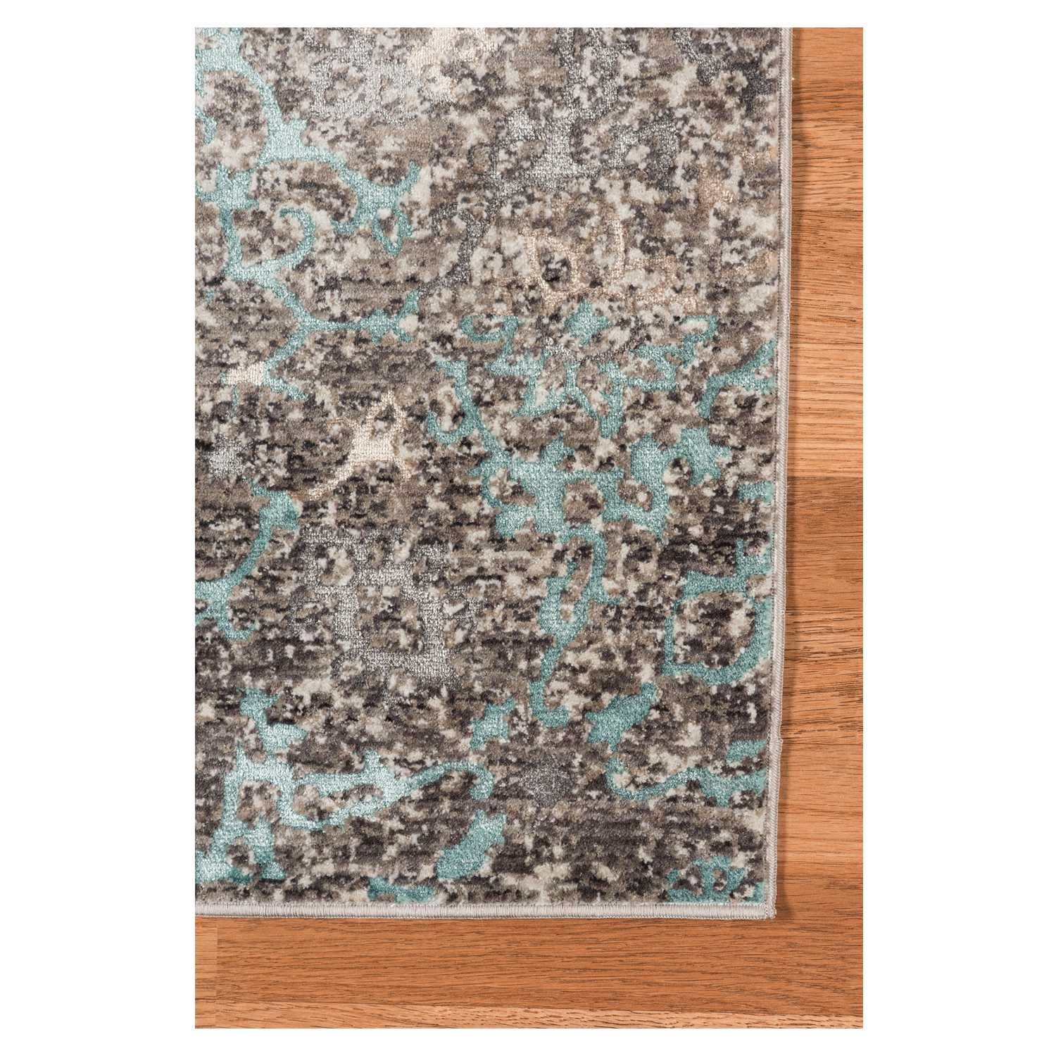 3.11" X5.07" X 0.38" Blue  Polyester Area Rug