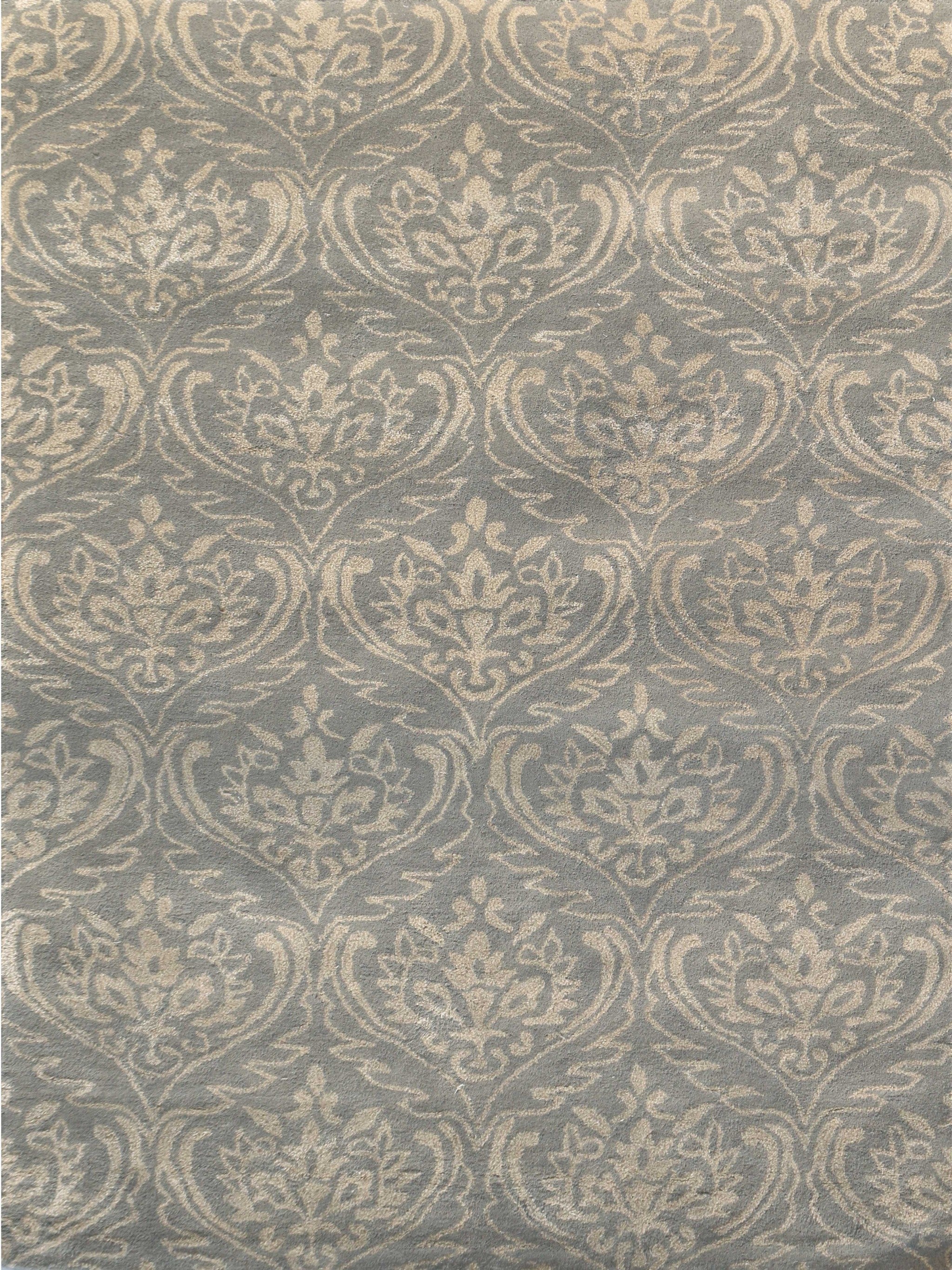 8" X10" X 0.5" Gray  Wool Area Rug