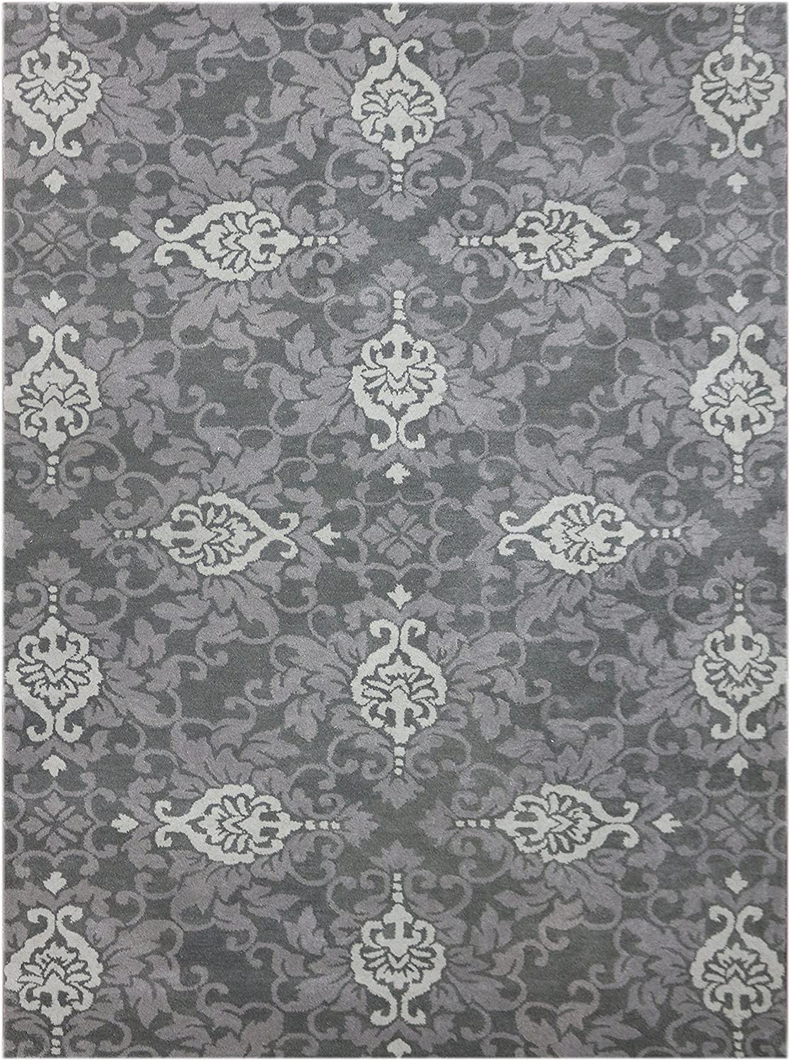 8" X10" X 0.5" Blue  Wool Area Rug