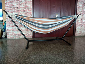 Desert Stripe Double Classic 2 Person Hammock with Stand