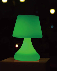 10" X 7" X 7" White PE Plastic LED Table Lamp with Bluetooth Speaker