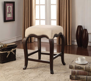 19" X 19" X 24" Espresso Wood Counter Height Stool (1Pc)
