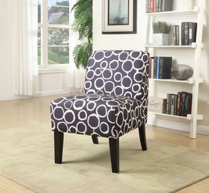 23" X 31" X 34" Pattern Wood Accent Chair