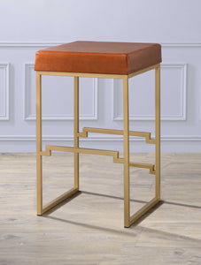 19" X 19" X 31" Light Brown Polyurethane Bar Stool (1Pc)