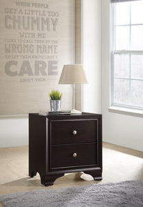 22" X 17" X 24" Espresso Wood Accent Table