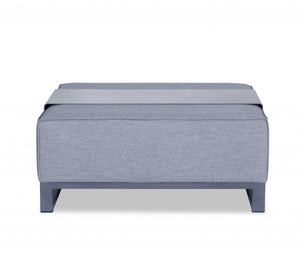 16" X 40" X 36" Gray Acrylic Ottoman