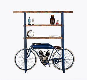 14" X 72" X 72" Blue Cycle Bookshelf