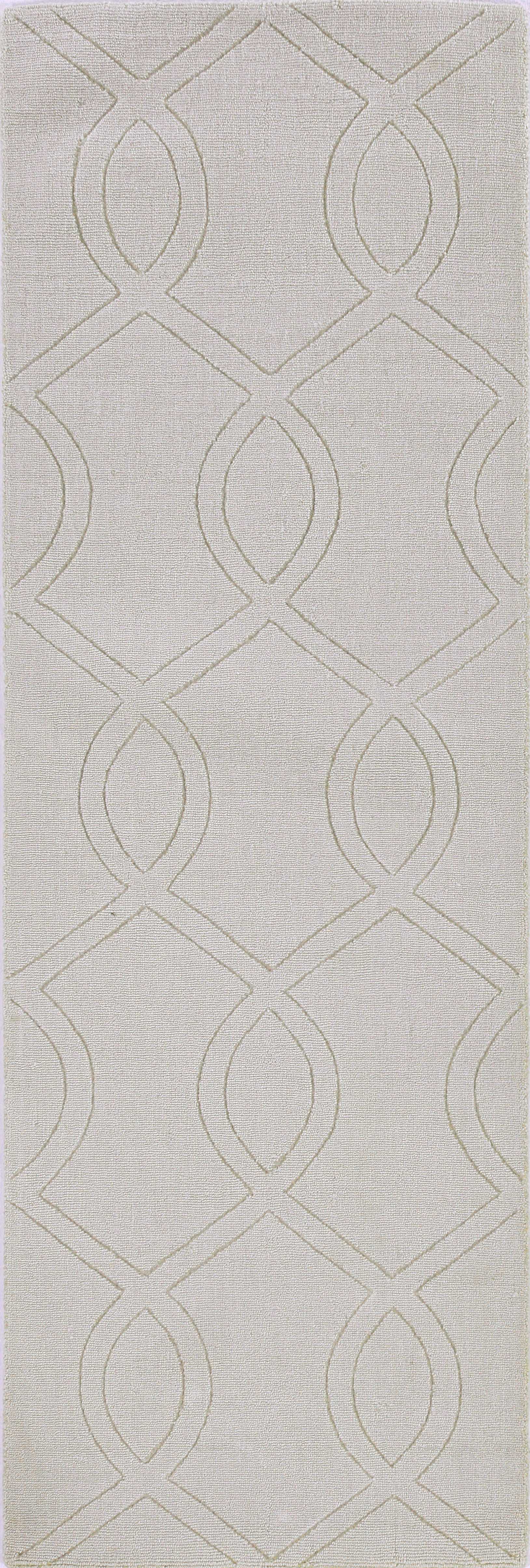 17" X 90" Ivory  Polyester Rug
