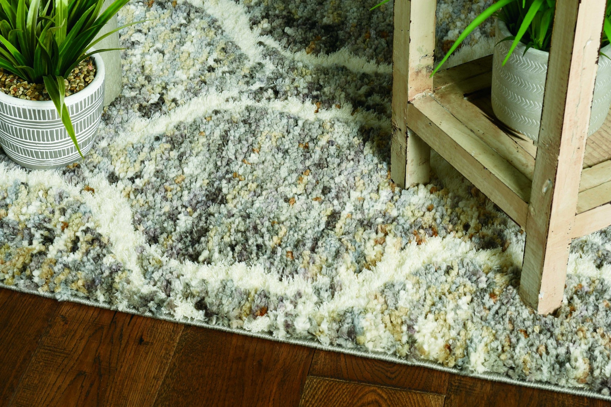 26" X 90"  Grey or  Sand Polyester Rug