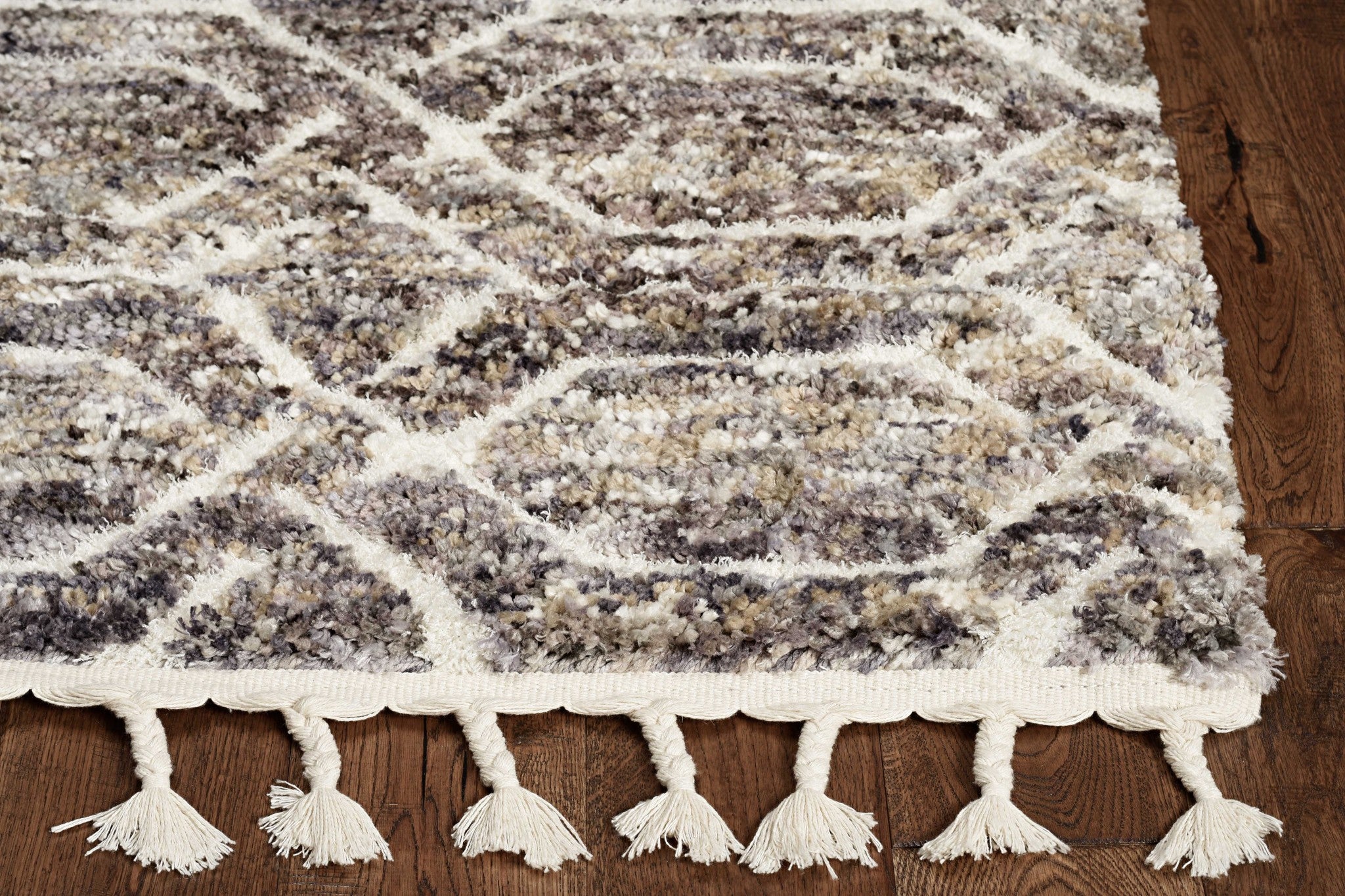 26" X 90"  Grey Polyester Rug