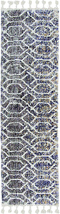 63" X 91" Grey Polyester Rug