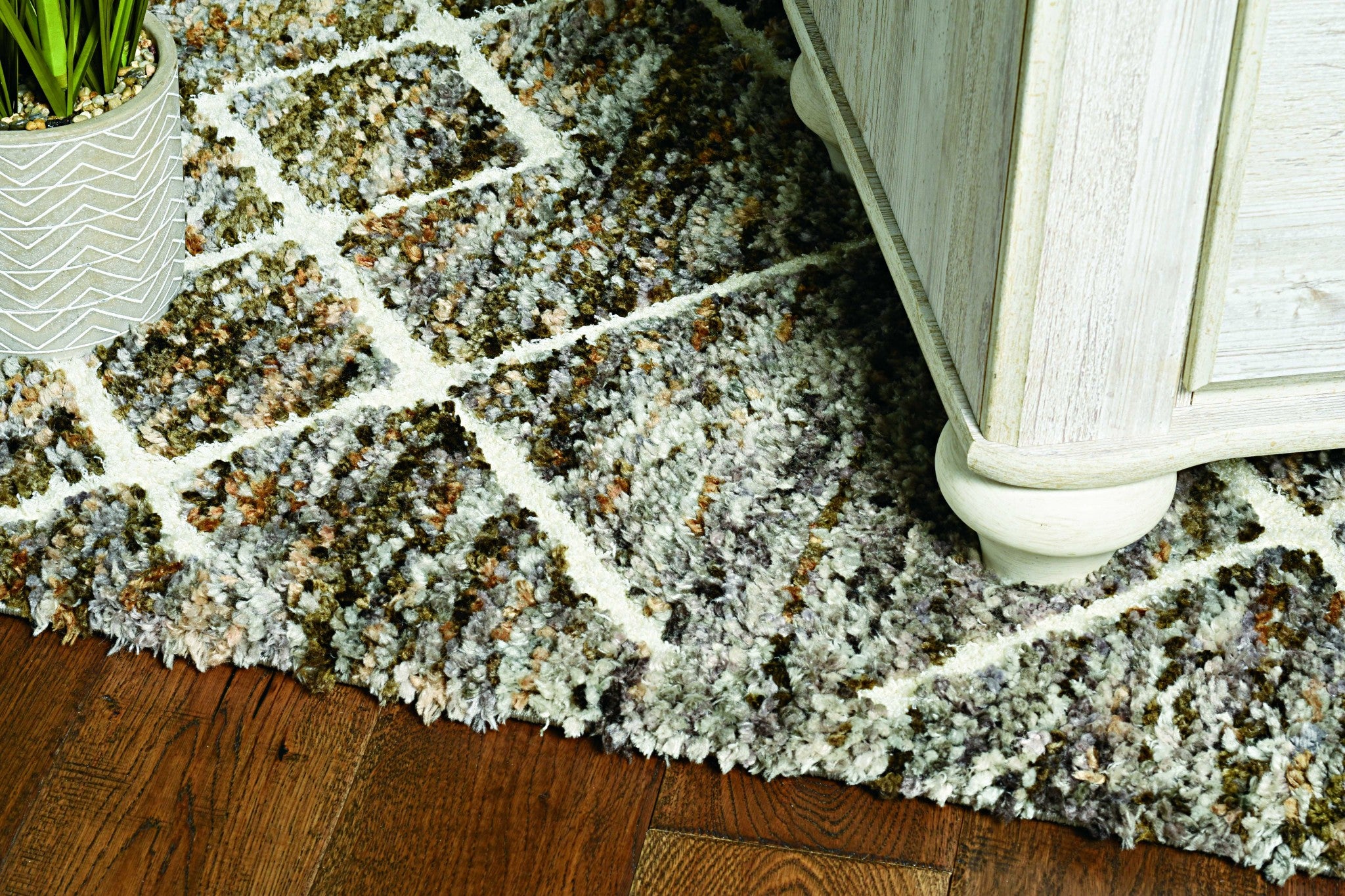 26" X 90"  Mocha Polyester Rug