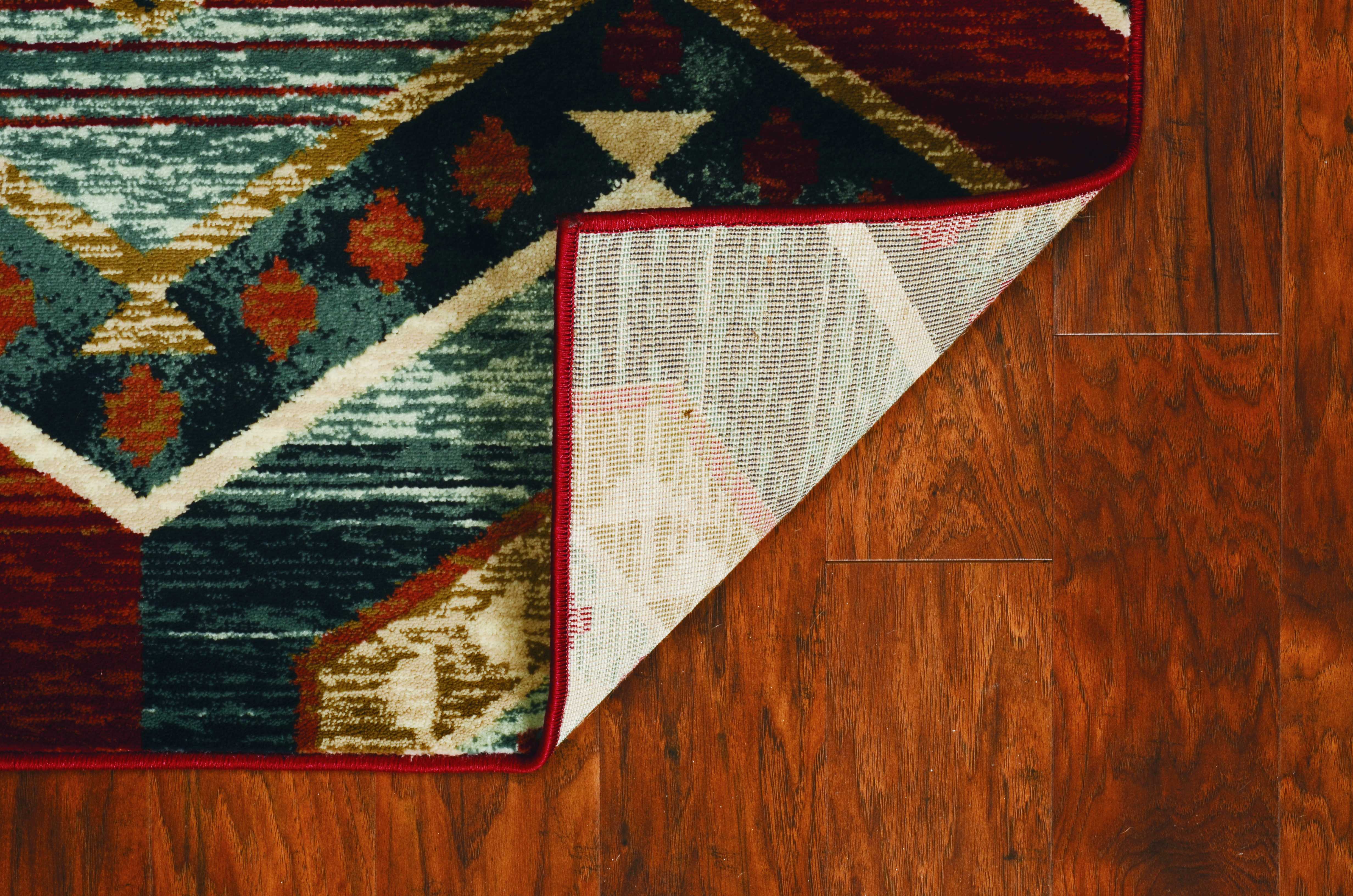 39" X 63" Red Polypropelene Rug