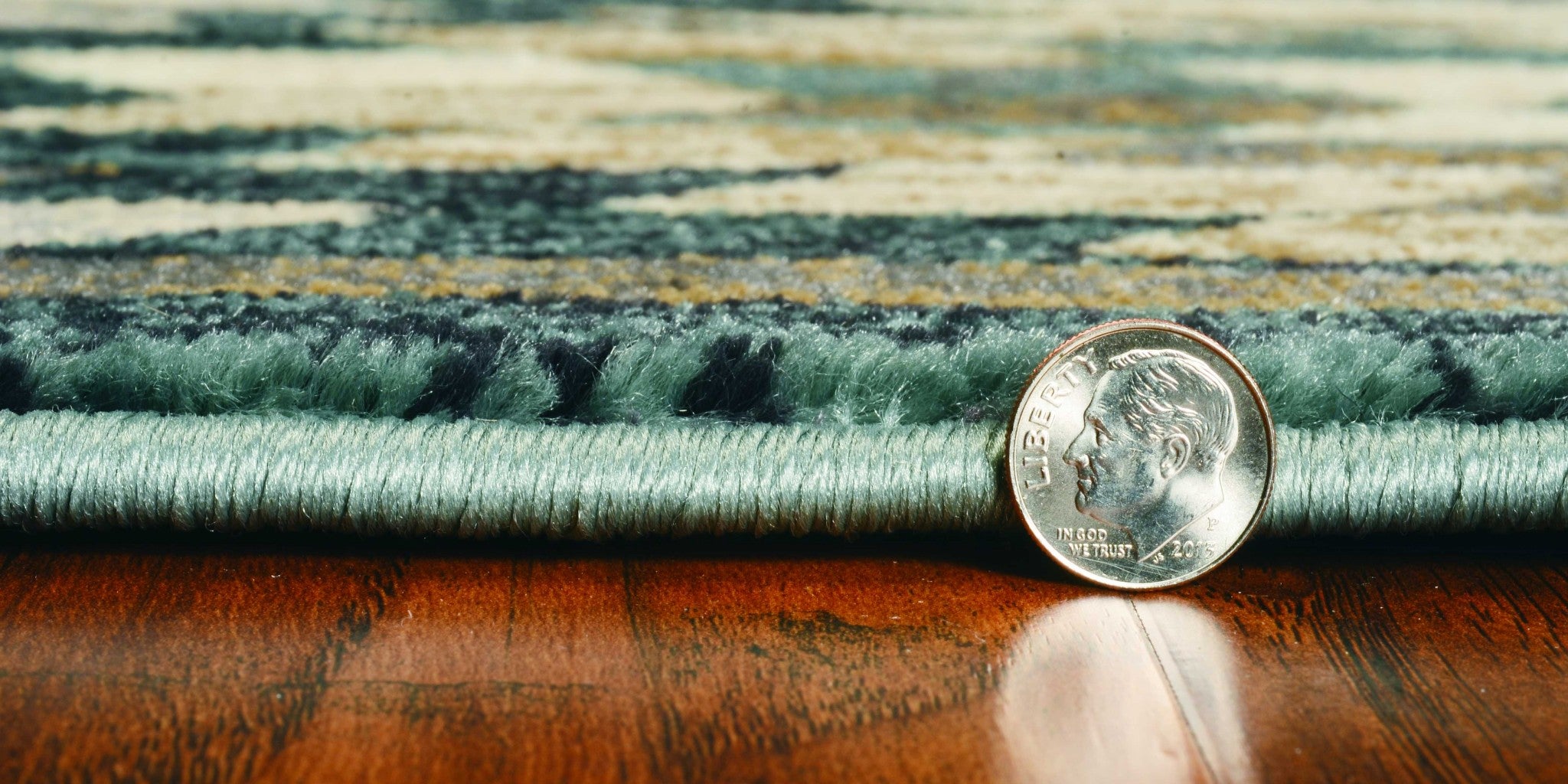 63" X 91" Slate Blue Polypropelene Rug