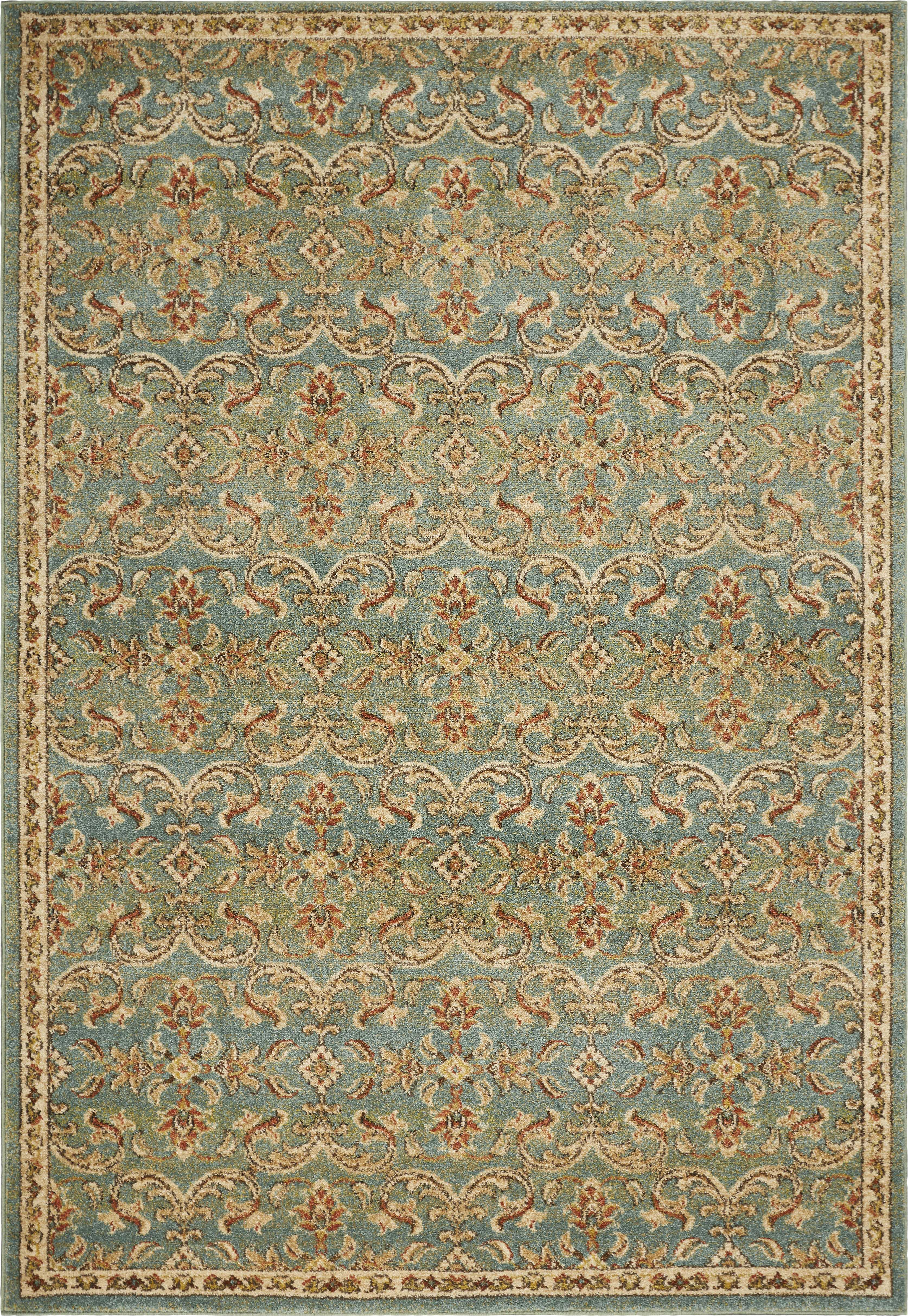 118" X 158" Turquoise Polypropylene Rug