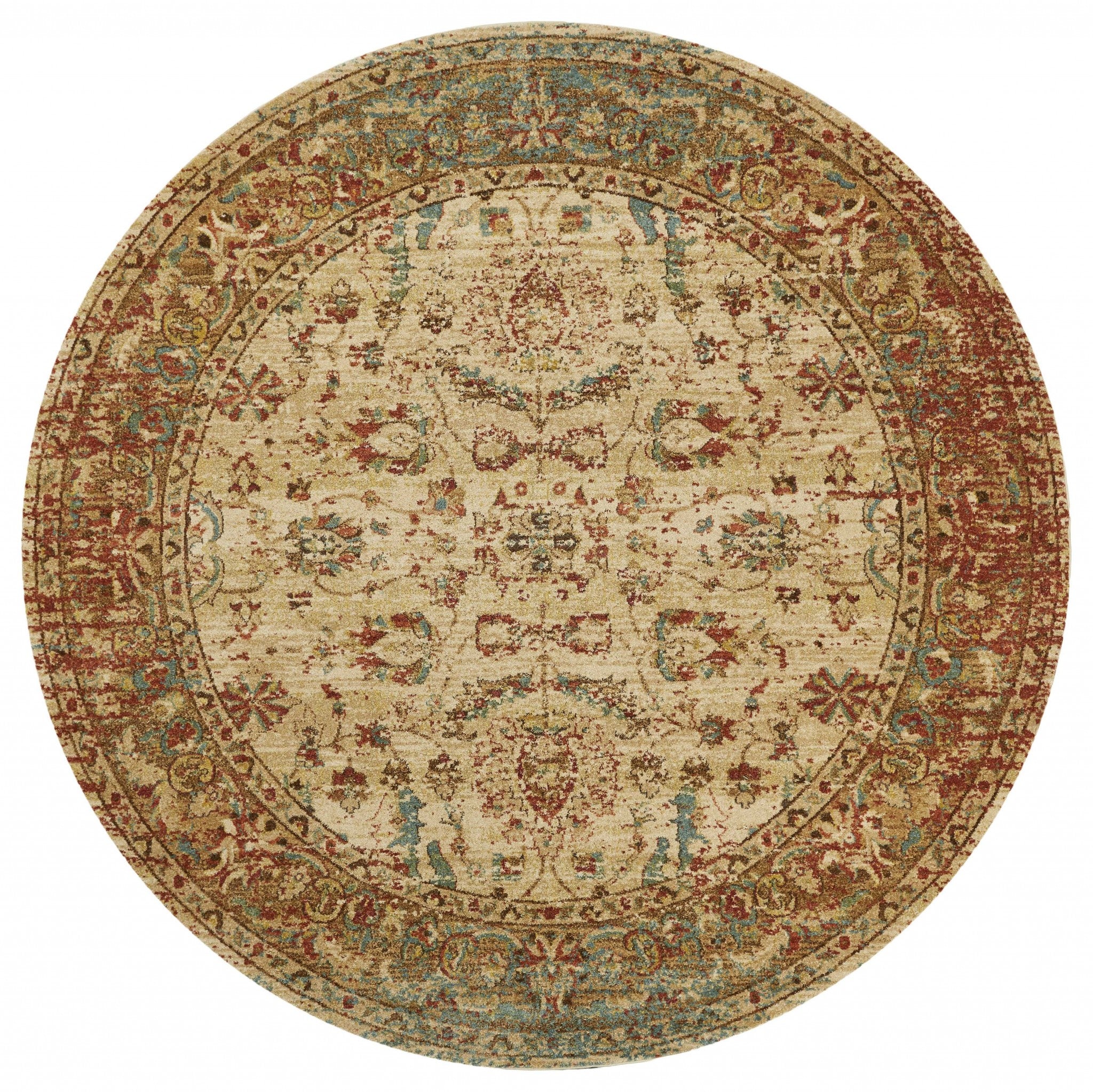 39" X 59" Sand or  Coral  Polypropylene Rug
