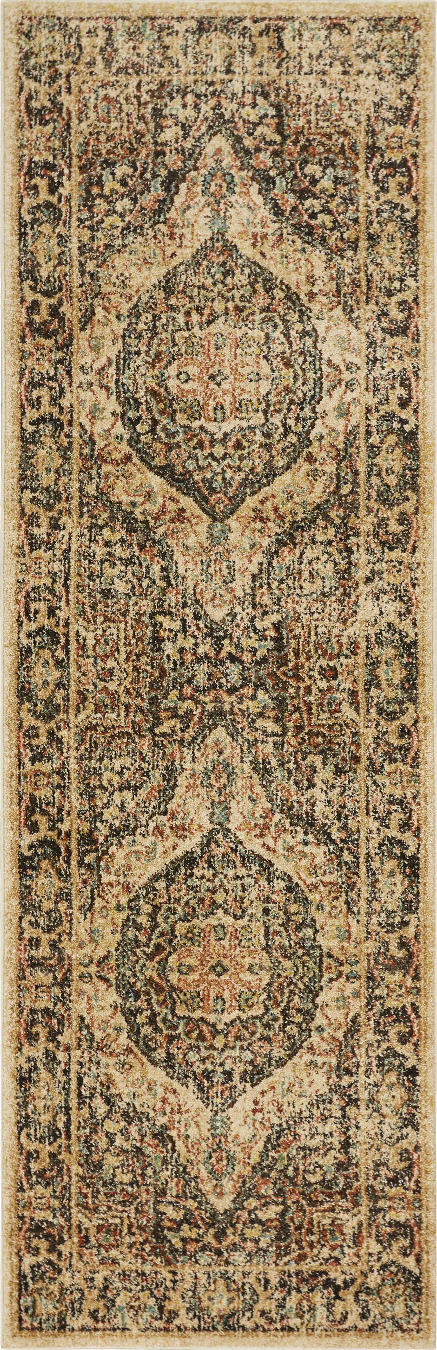 31" X 96" Mocha Polypropylene Rug