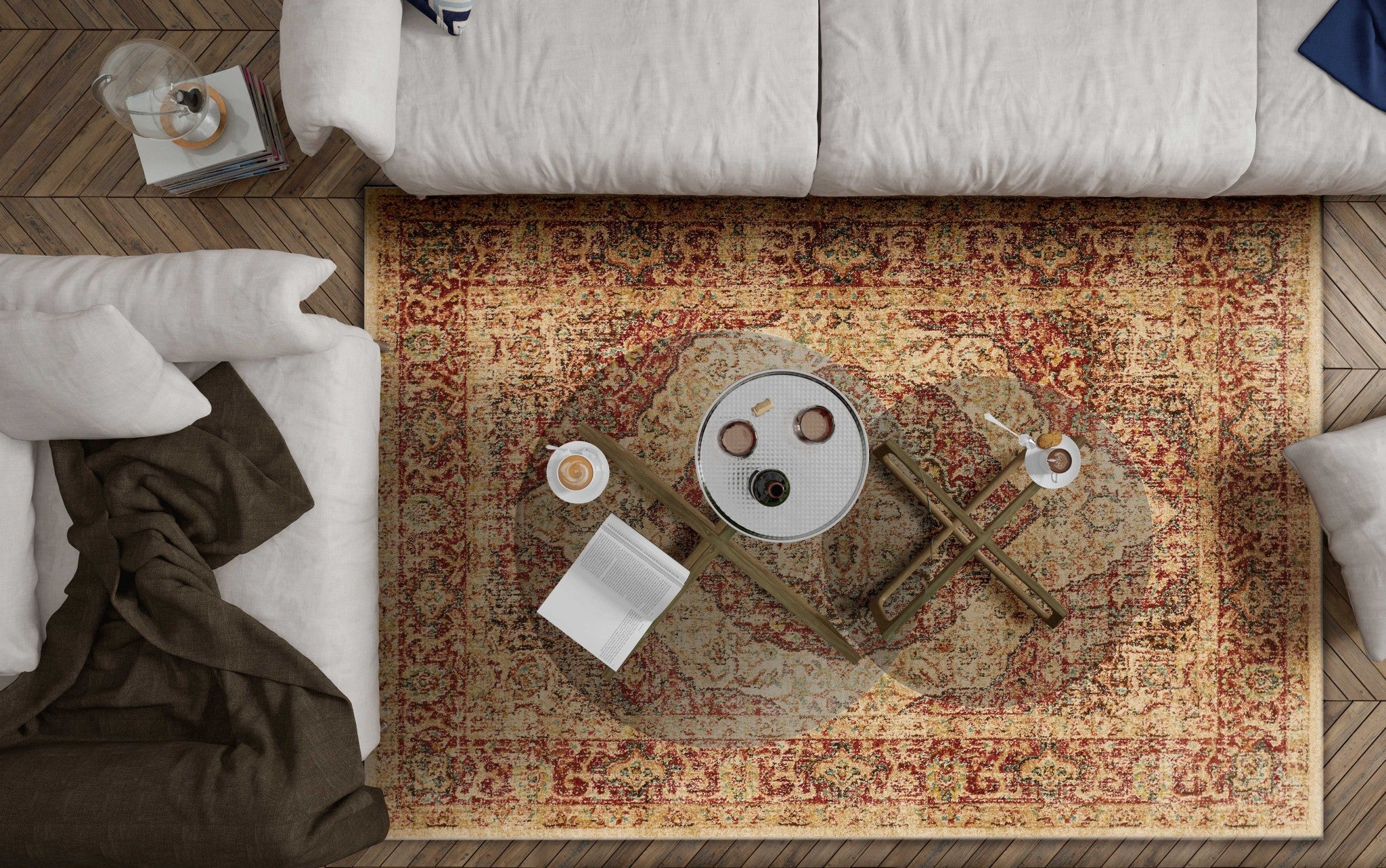 94" X 134" Spice Polypropylene Rug