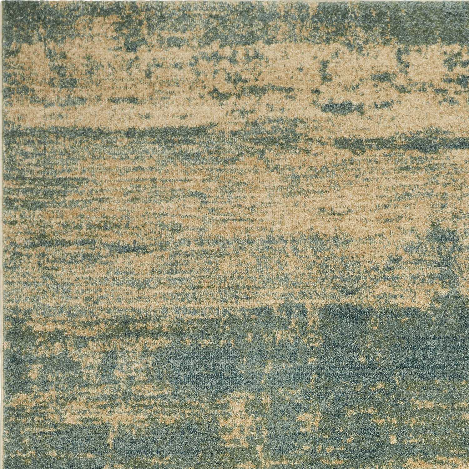 31" X 96" Seafoam Polypropylene Rug