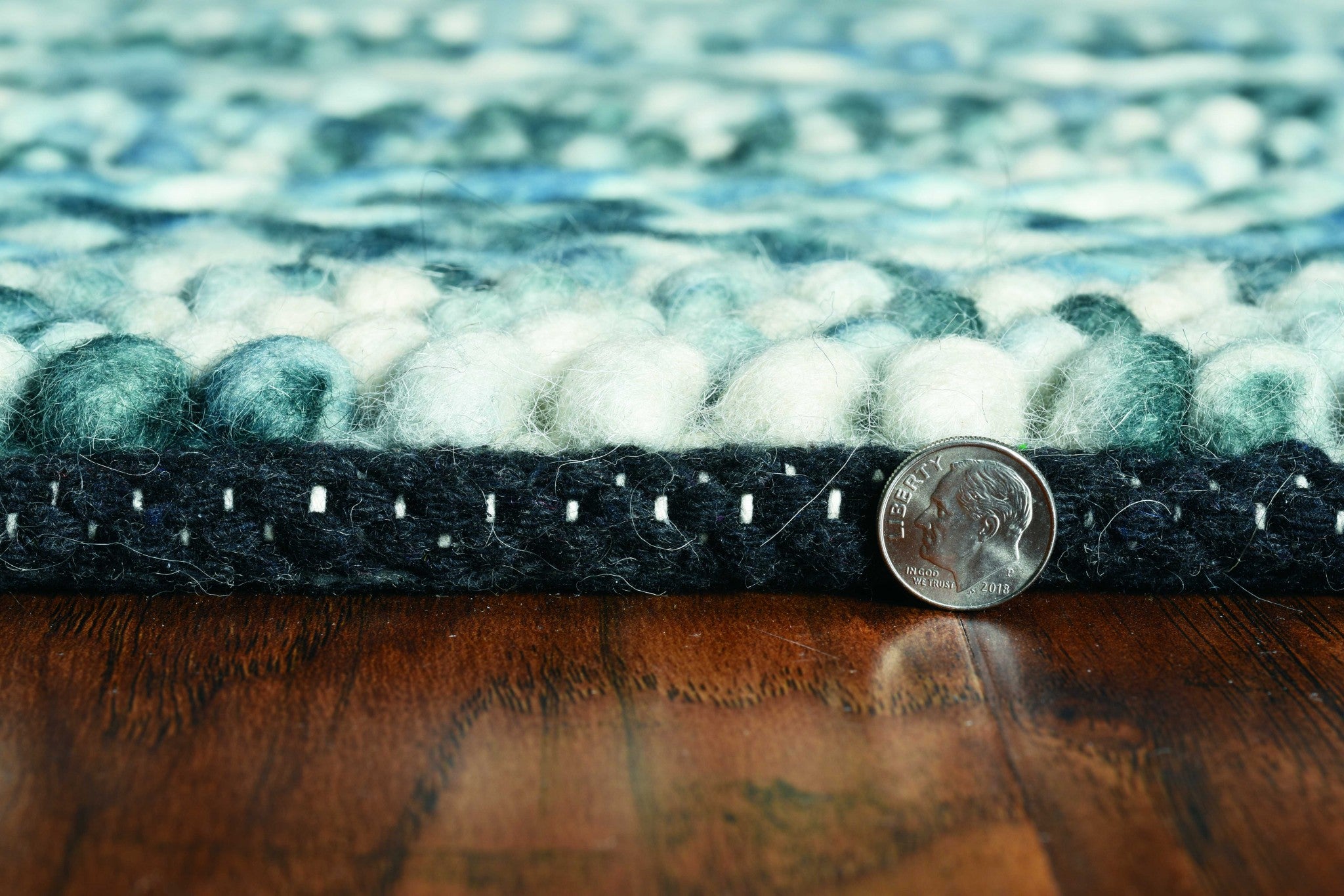 108" X 156" Blue Wool Rug