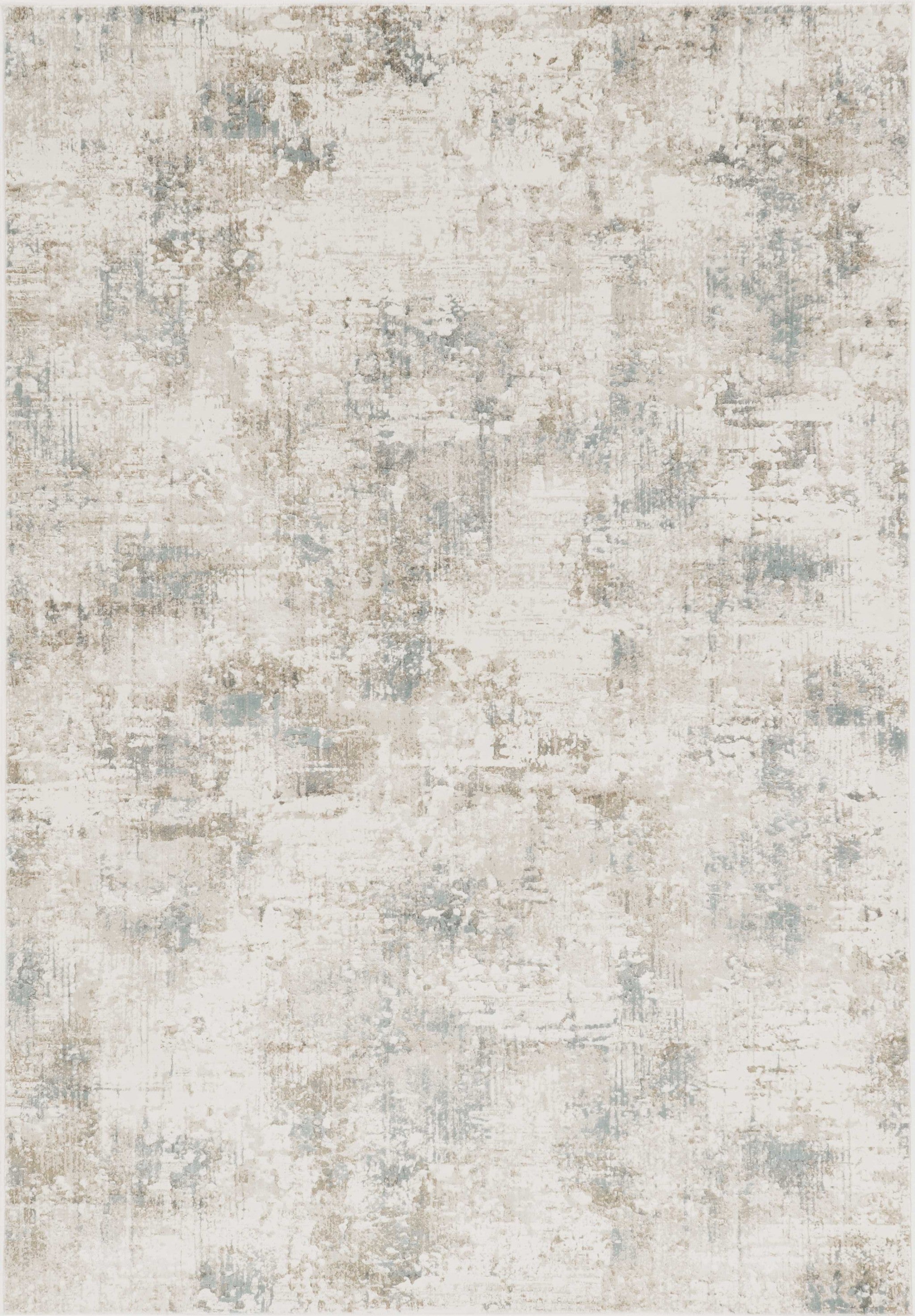63" X 91" Ivory  Polypropelene or Viscose Rug