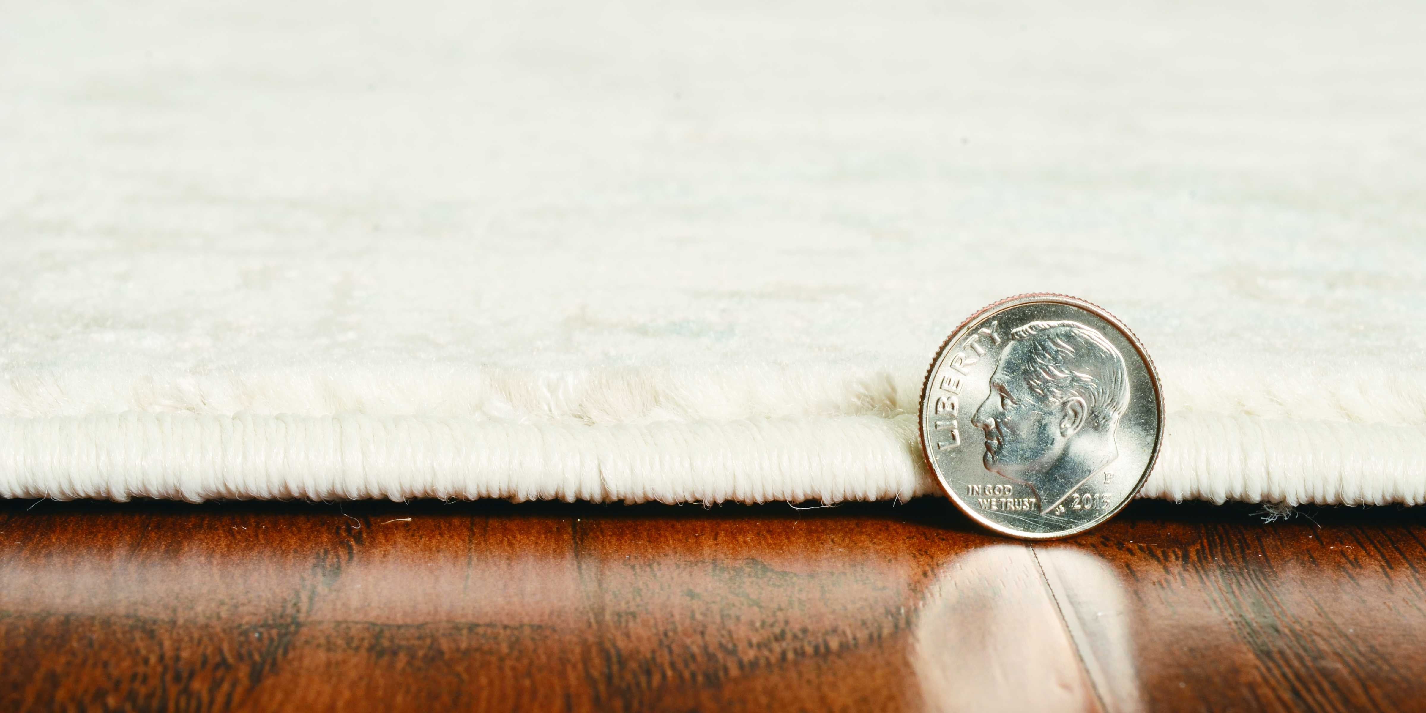 79" X 114" Ivory  Polypropelene or Viscose Rug