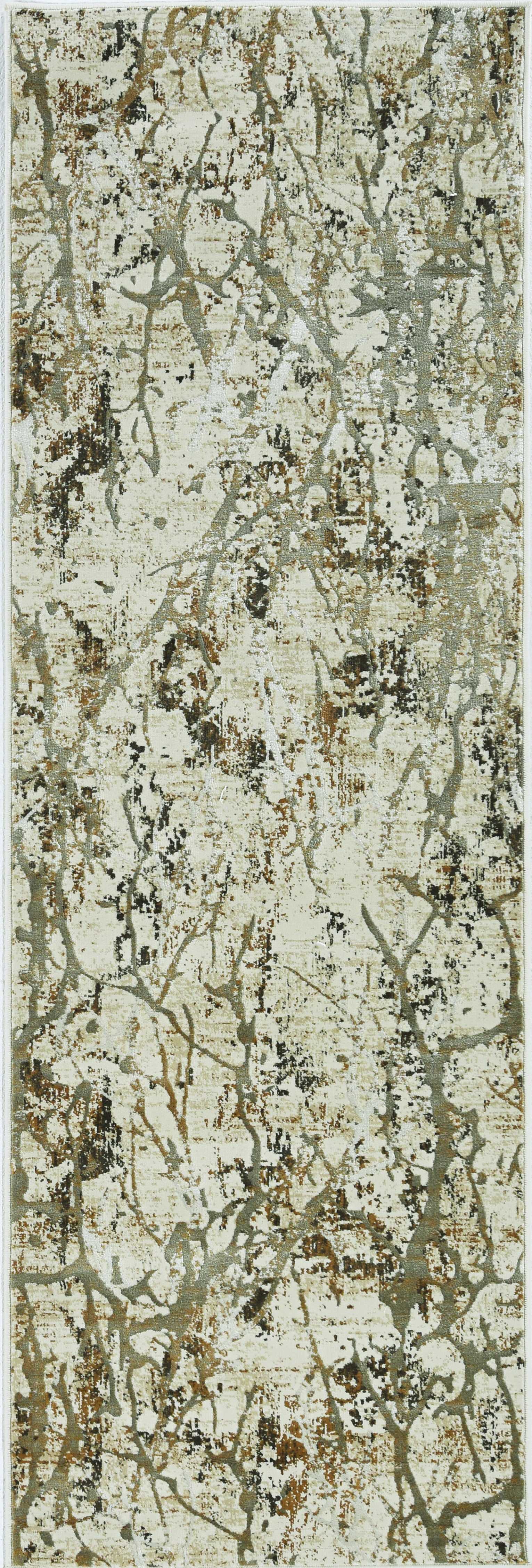 63" X 91" Ivory or Gold Polypropelene or Viscose Rug