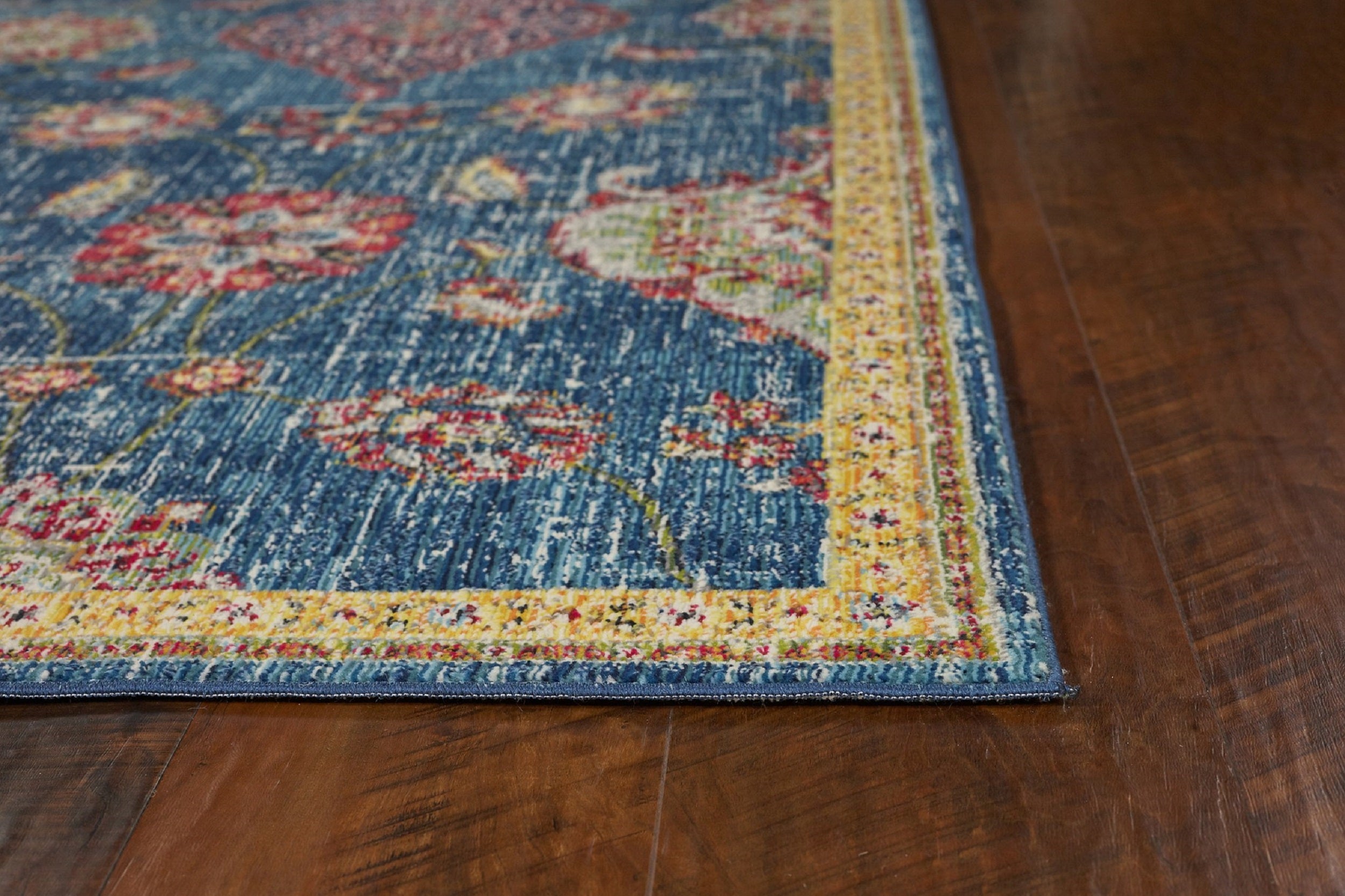 39" X 59" Blue Polypropylene Rug