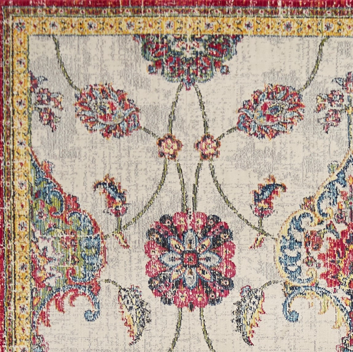 39" X 59" Ivory  Polypropylene Rug