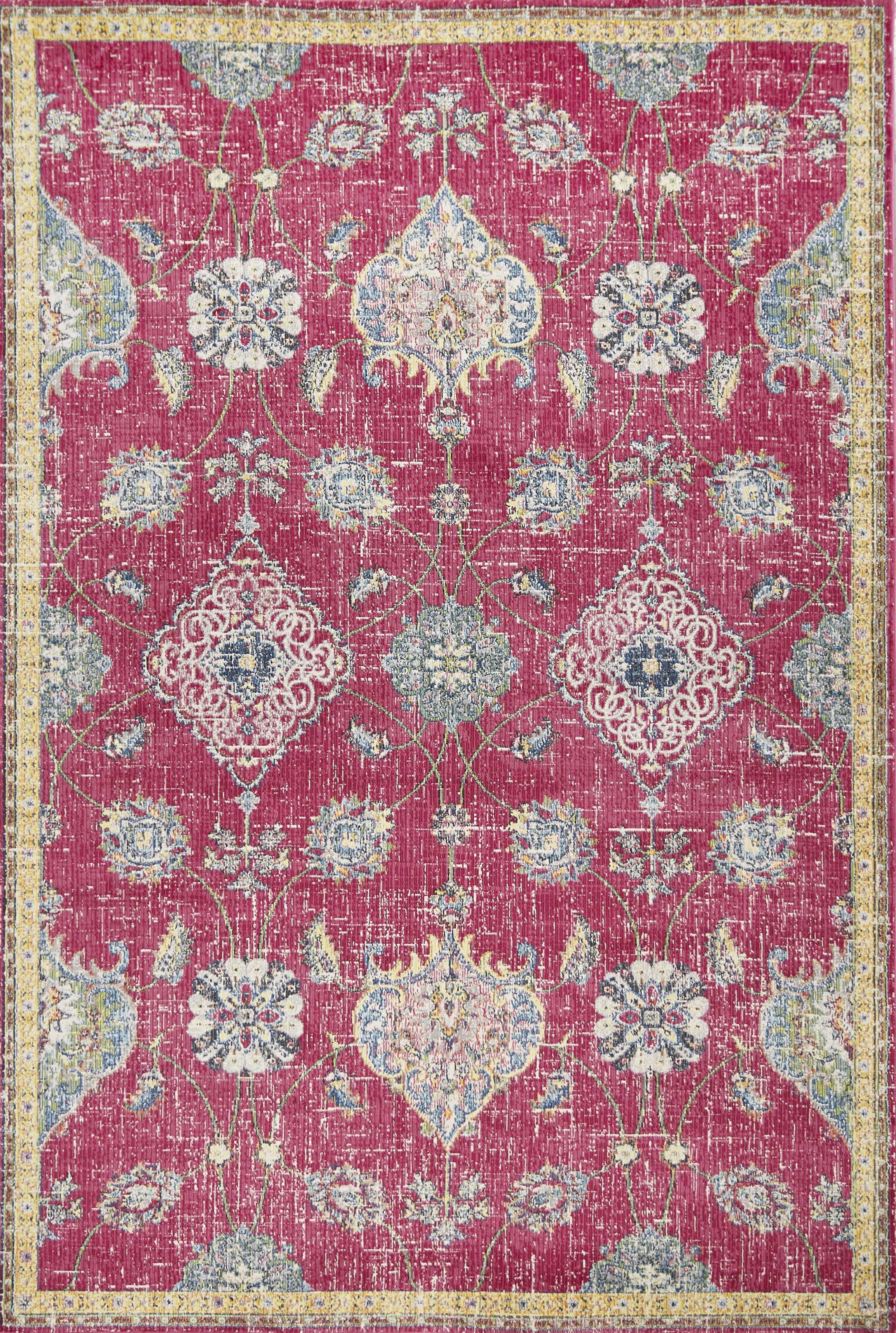39" X 59" Pink Polypropylene Rug
