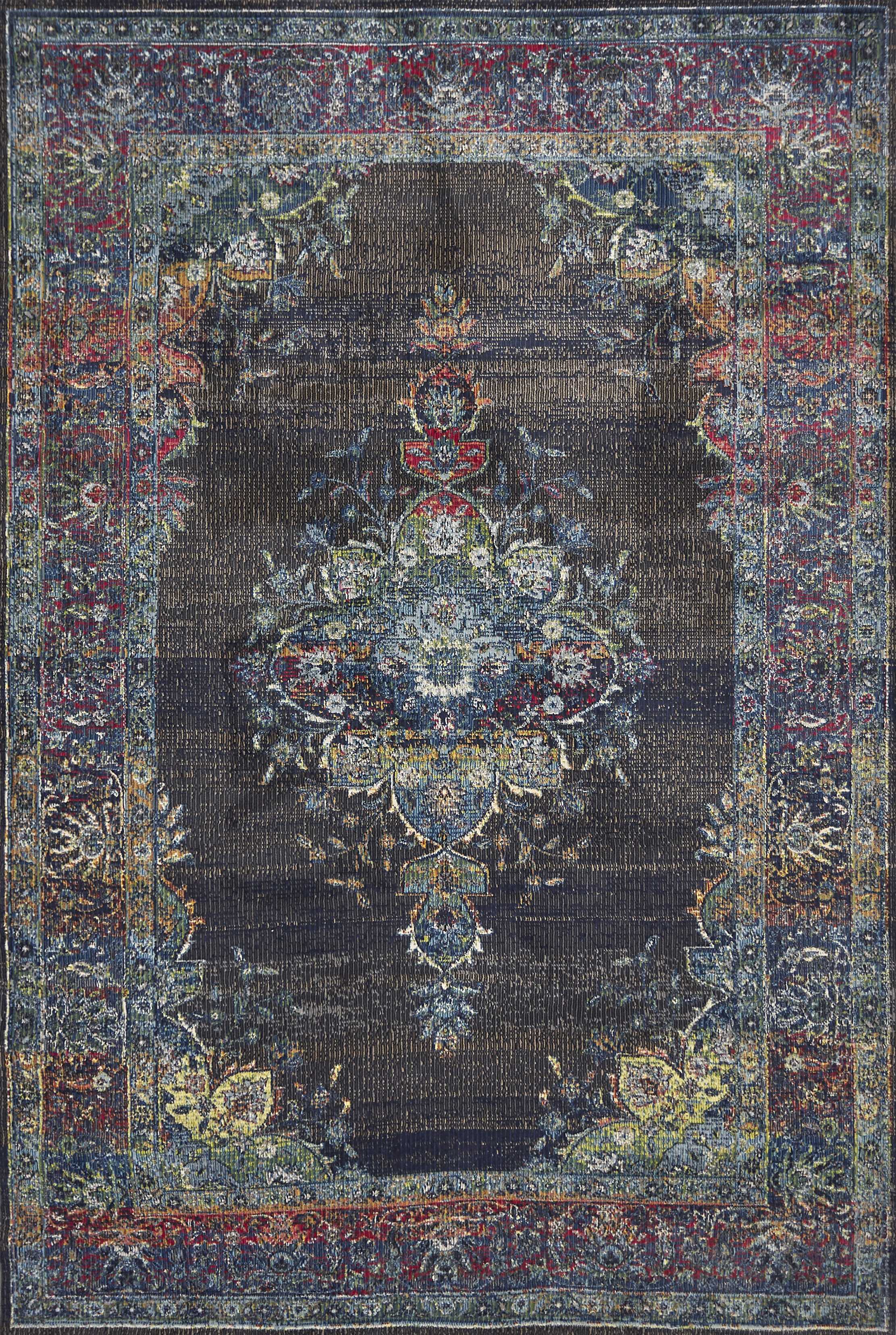 31" X 96" Charcoal Polypropelene Rug