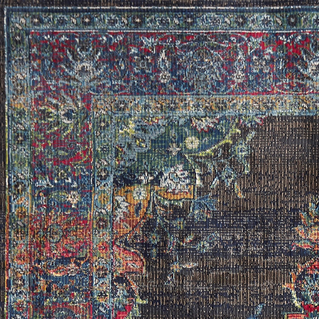 39" X 59" Charcoal Polypropelene Rug