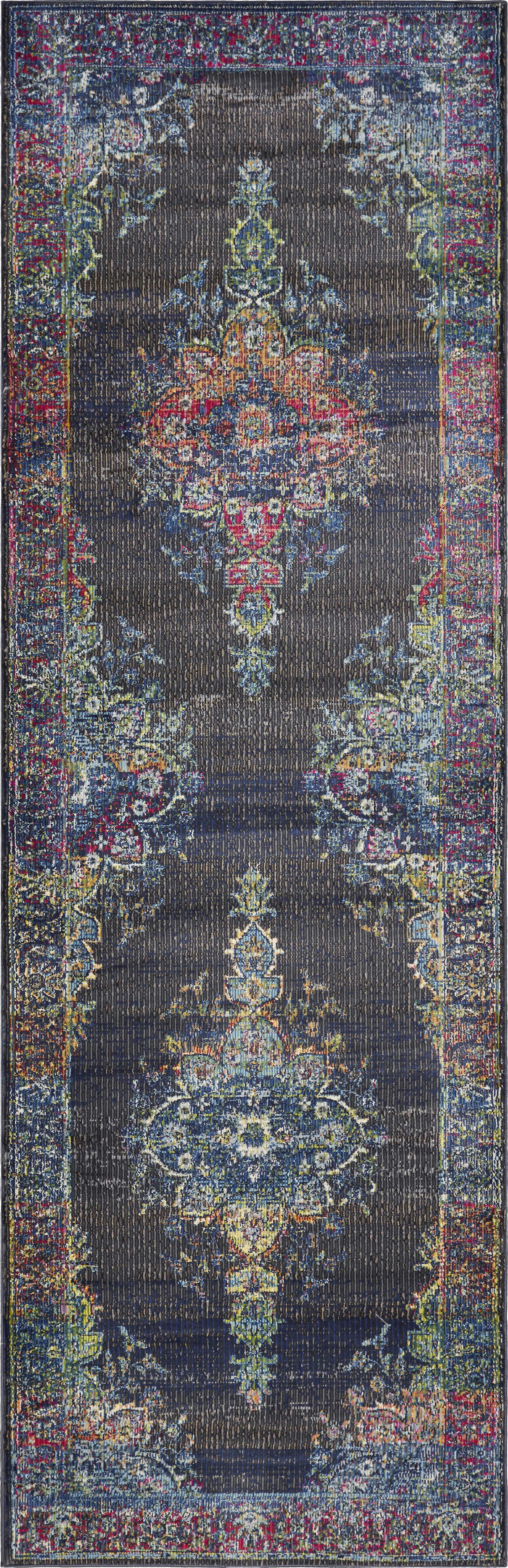 63" X 91" Charcoal Polypropelene Rug