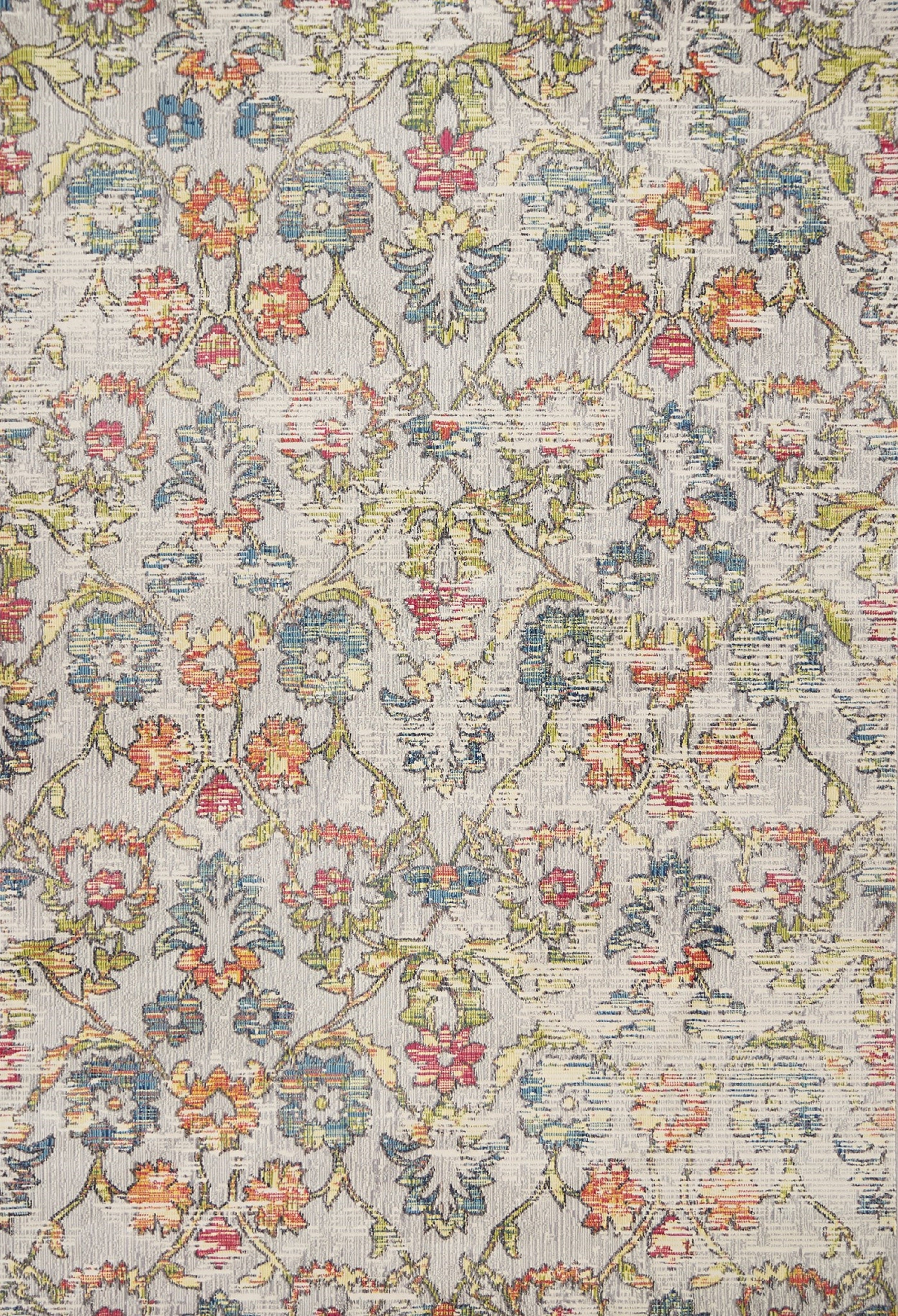 39" X 59" Grey Polypropelene Rug