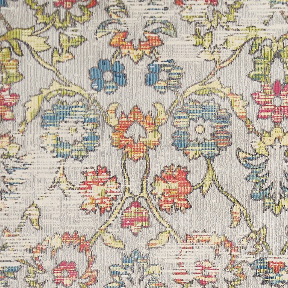 94" X 134" Grey Polypropelene Rug