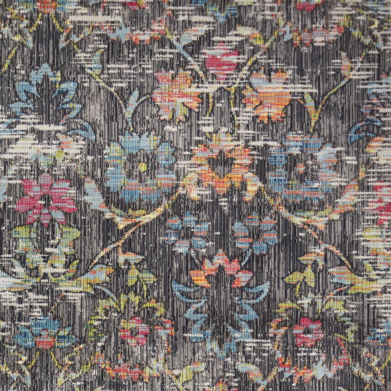 31" X 96" Charcoal Polypropelene Rug