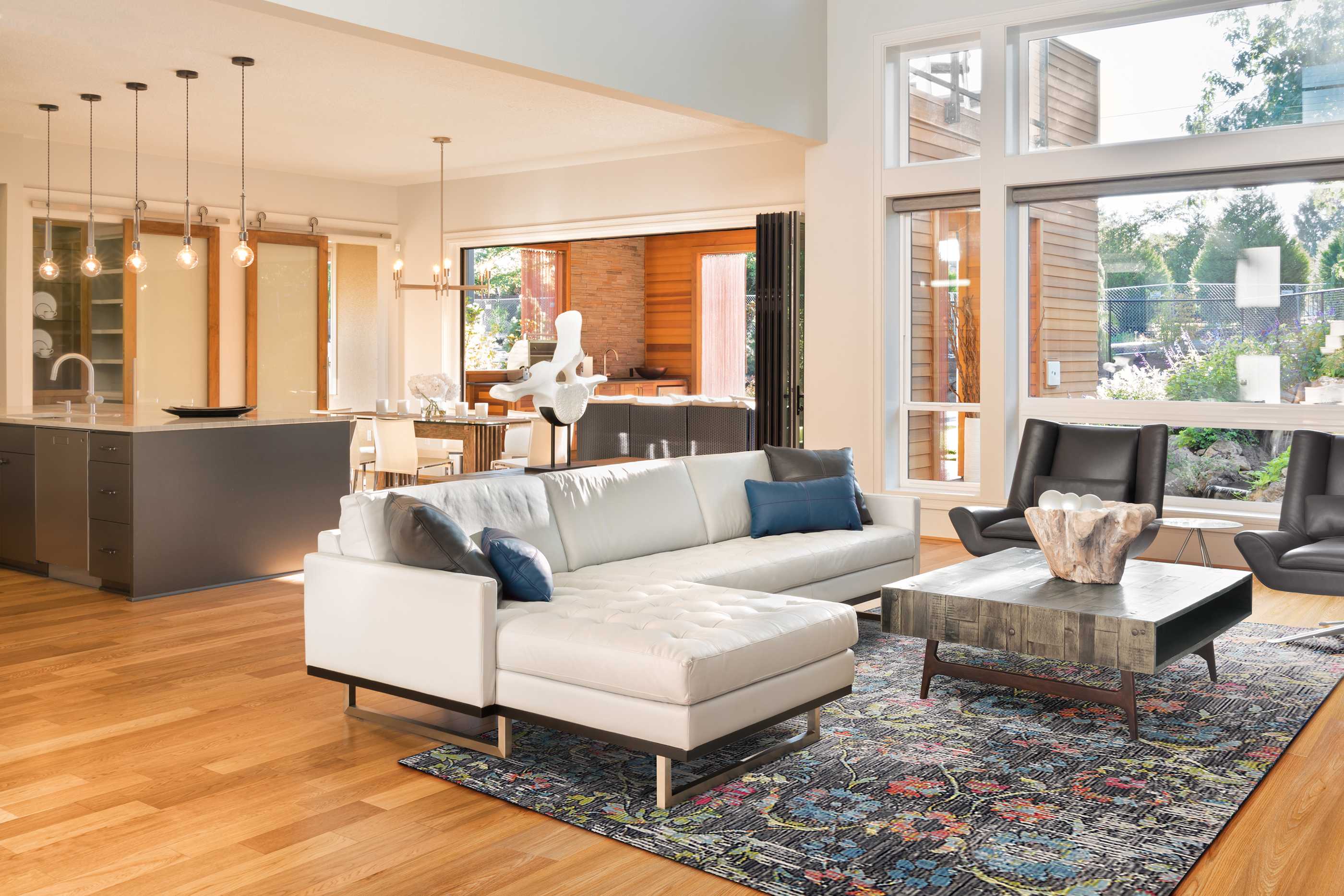 63" X 91" Charcoal Polypropelene Rug