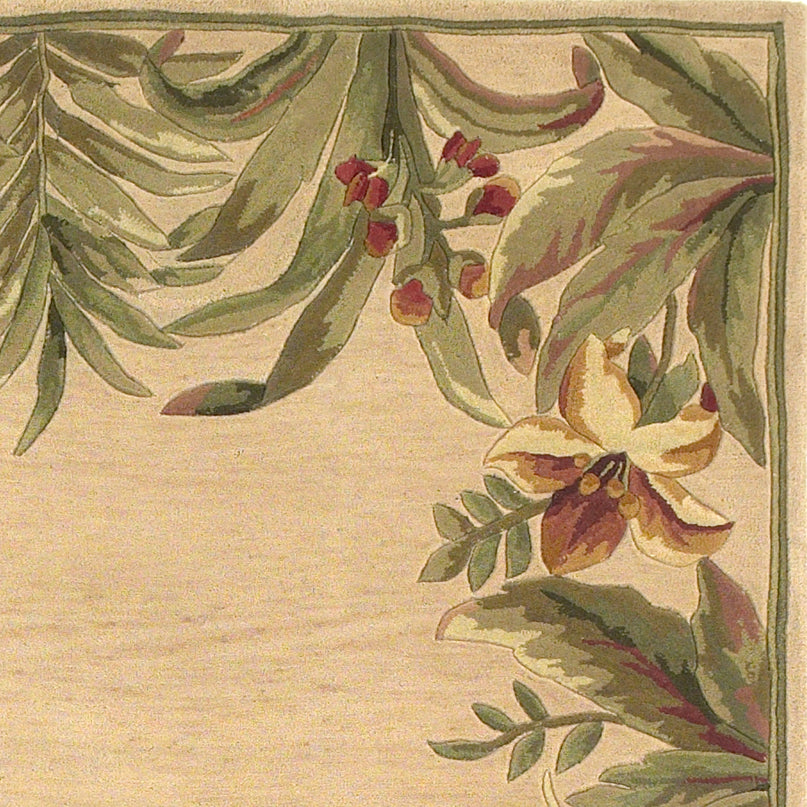 94" X 130" Ivory or Grey Polyester Rug