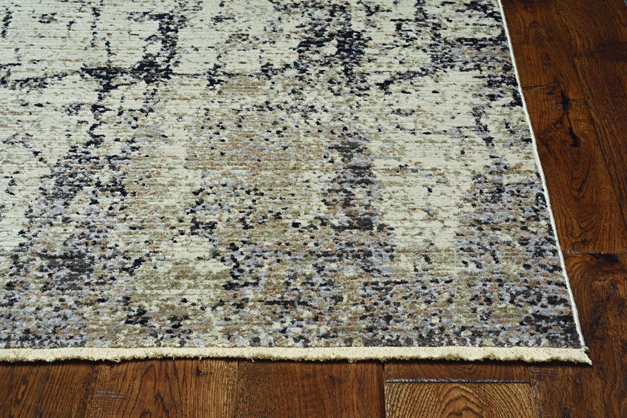 63" X 91" Ivory or Gold Polyester Rug