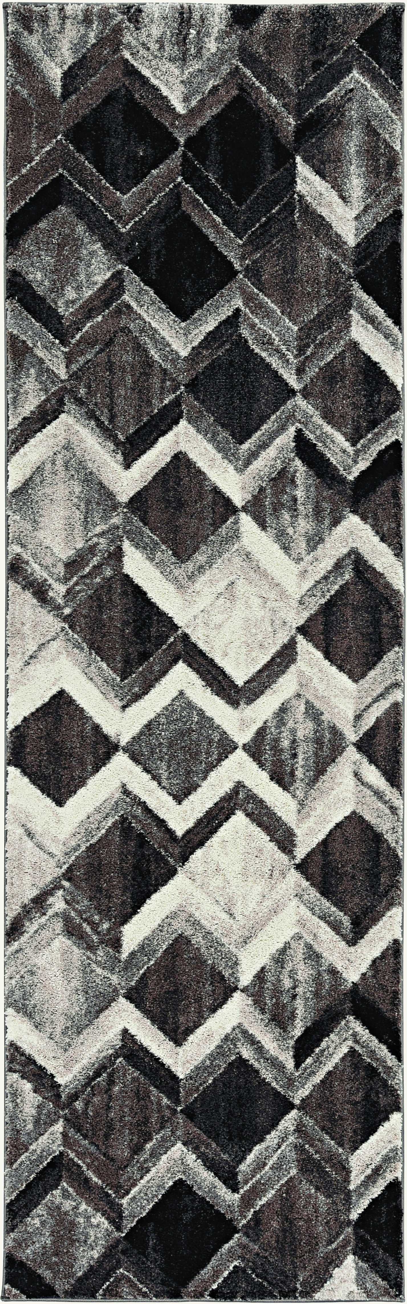 63" X 91" Grey or  Mocha Polyester Rug