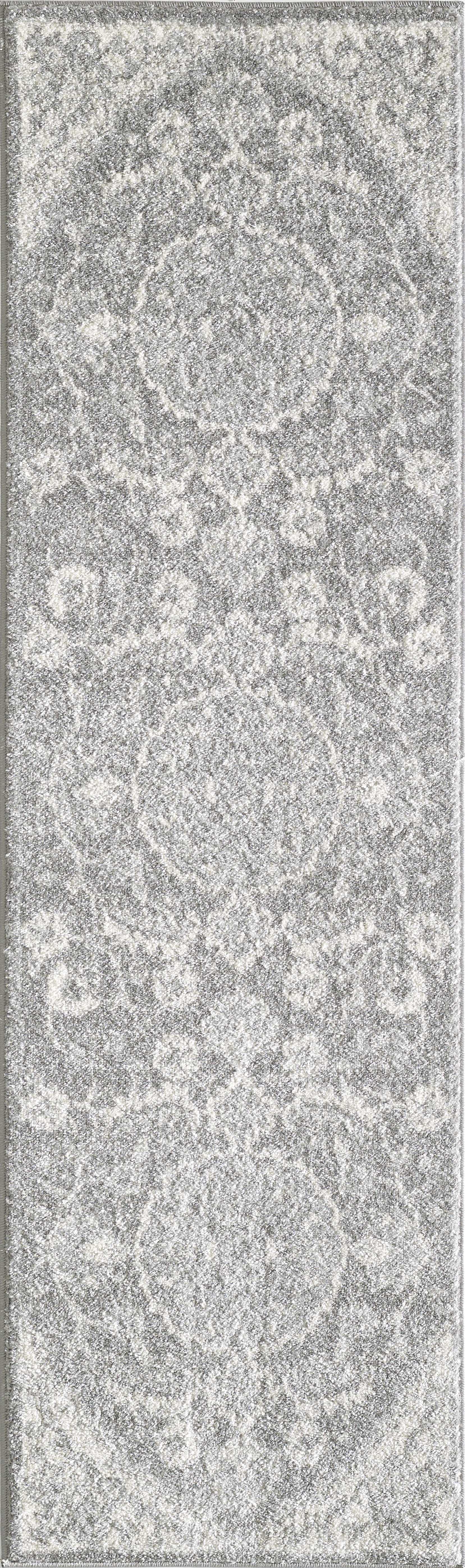 81" X 144" Grey Polypropelene Rug