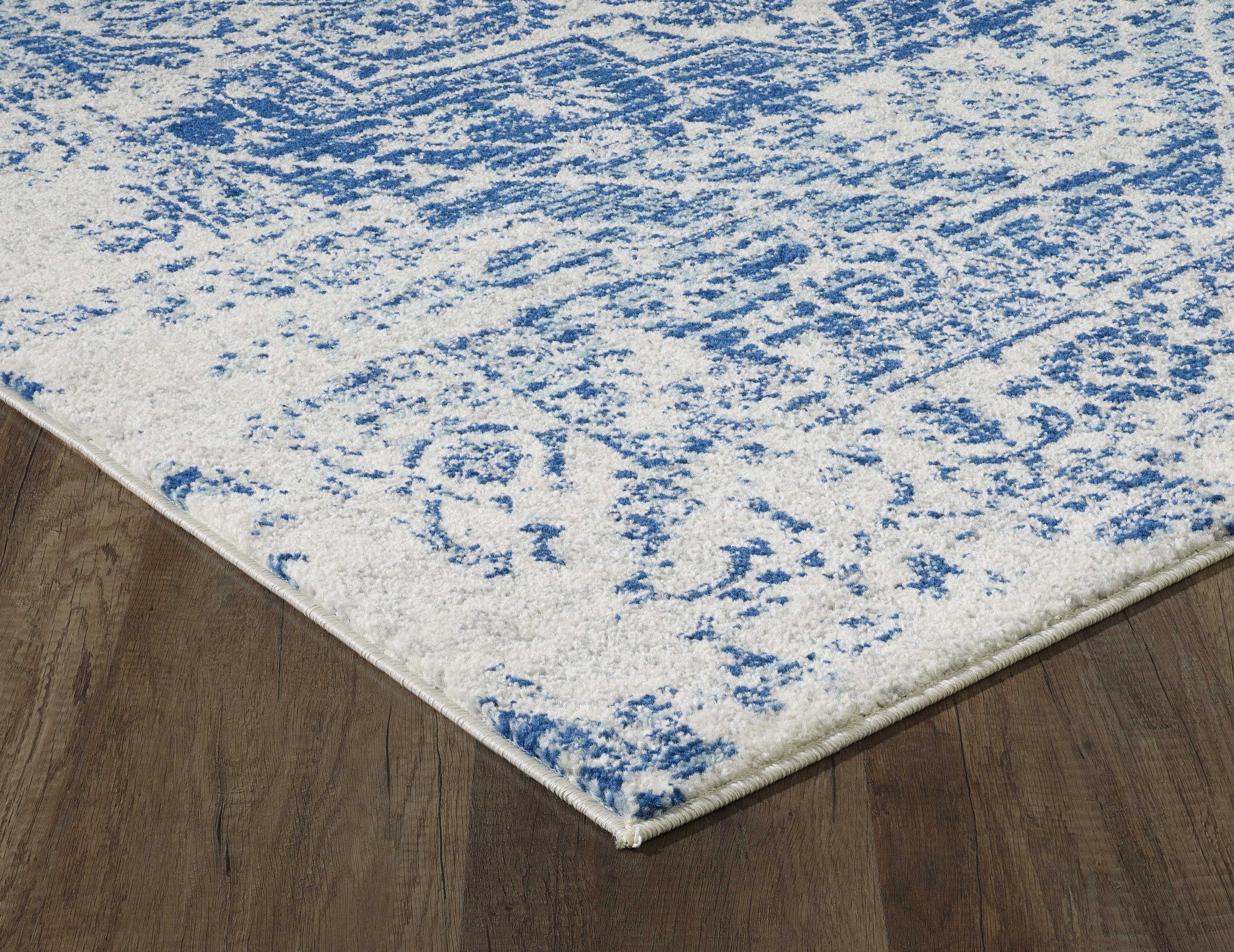 24" X 84" Ivory or Blue Polypropelene Rug