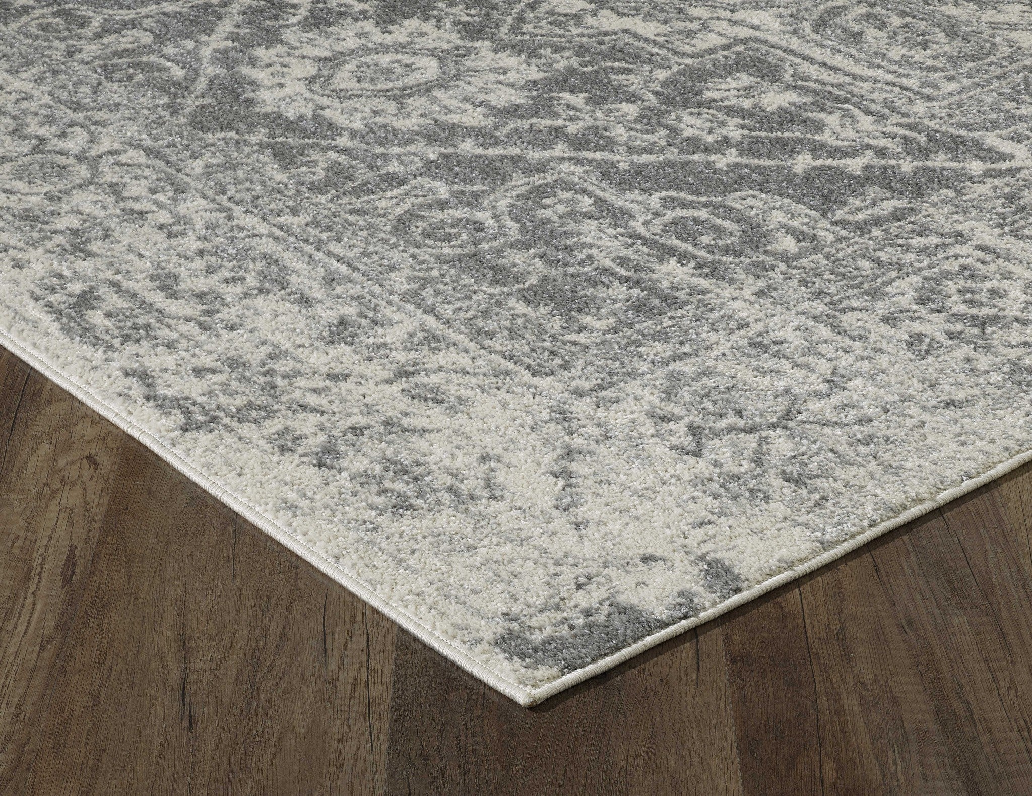 24" X 84" Grey Polypropelene Rug