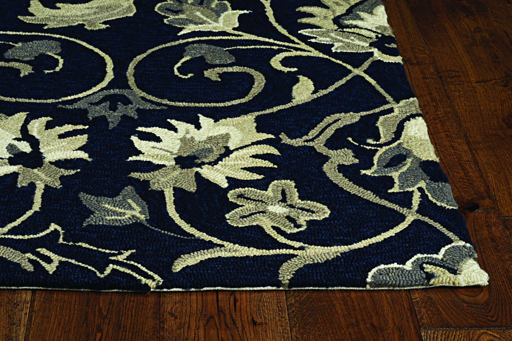 24" X 36" Navy Polypropelene Rug