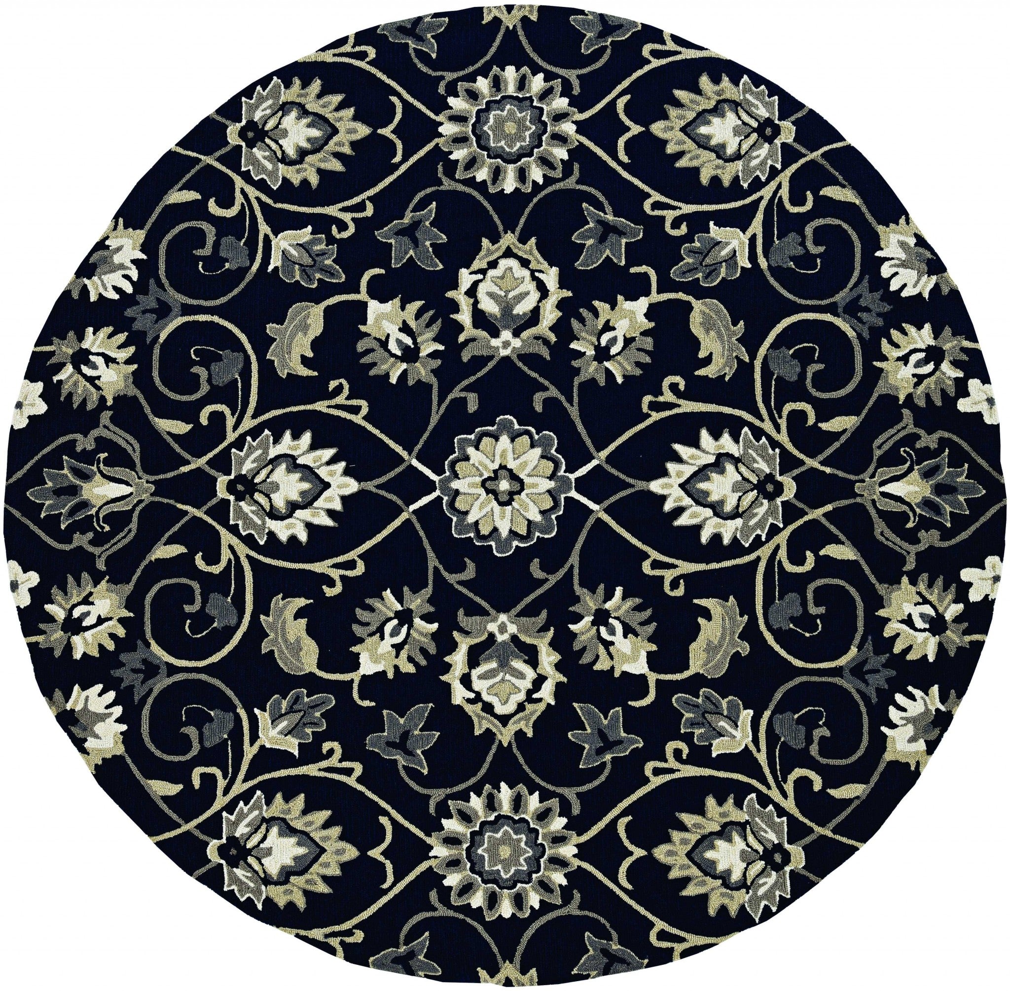 24" X 36" Navy Polypropelene Rug