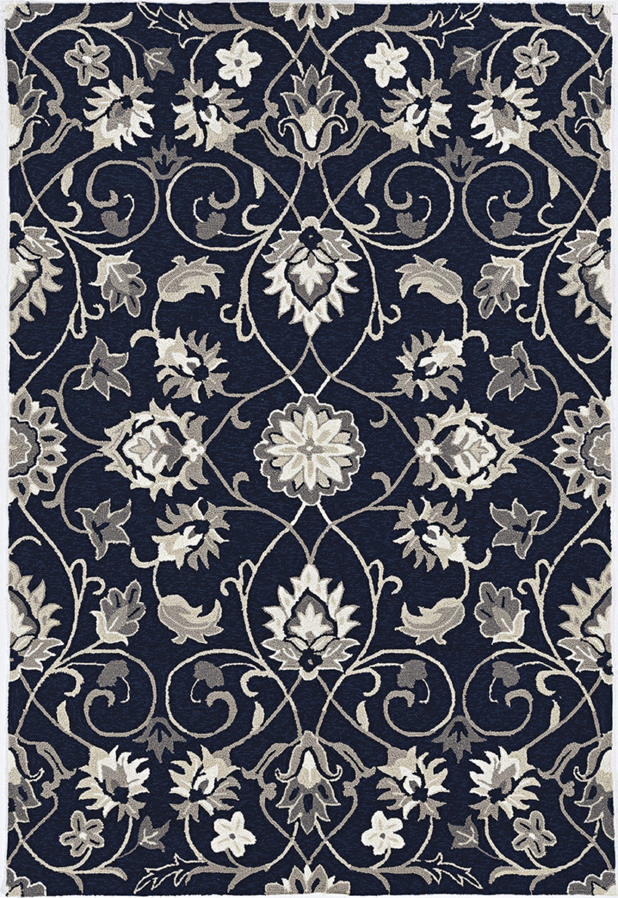 39" X 63" Navy Polypropelene Rug