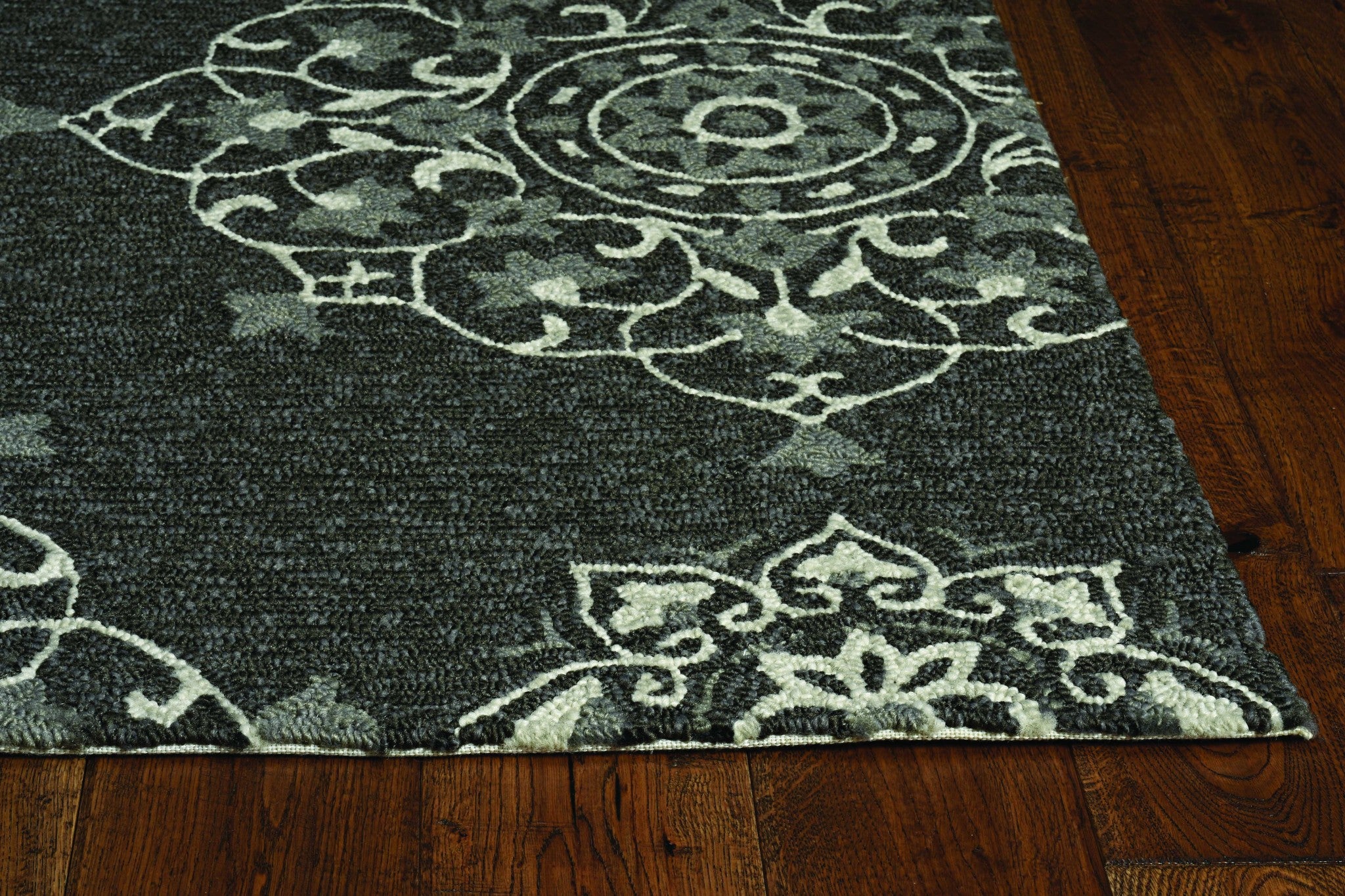 24" X 36" Charcoal Polypropelene Rug